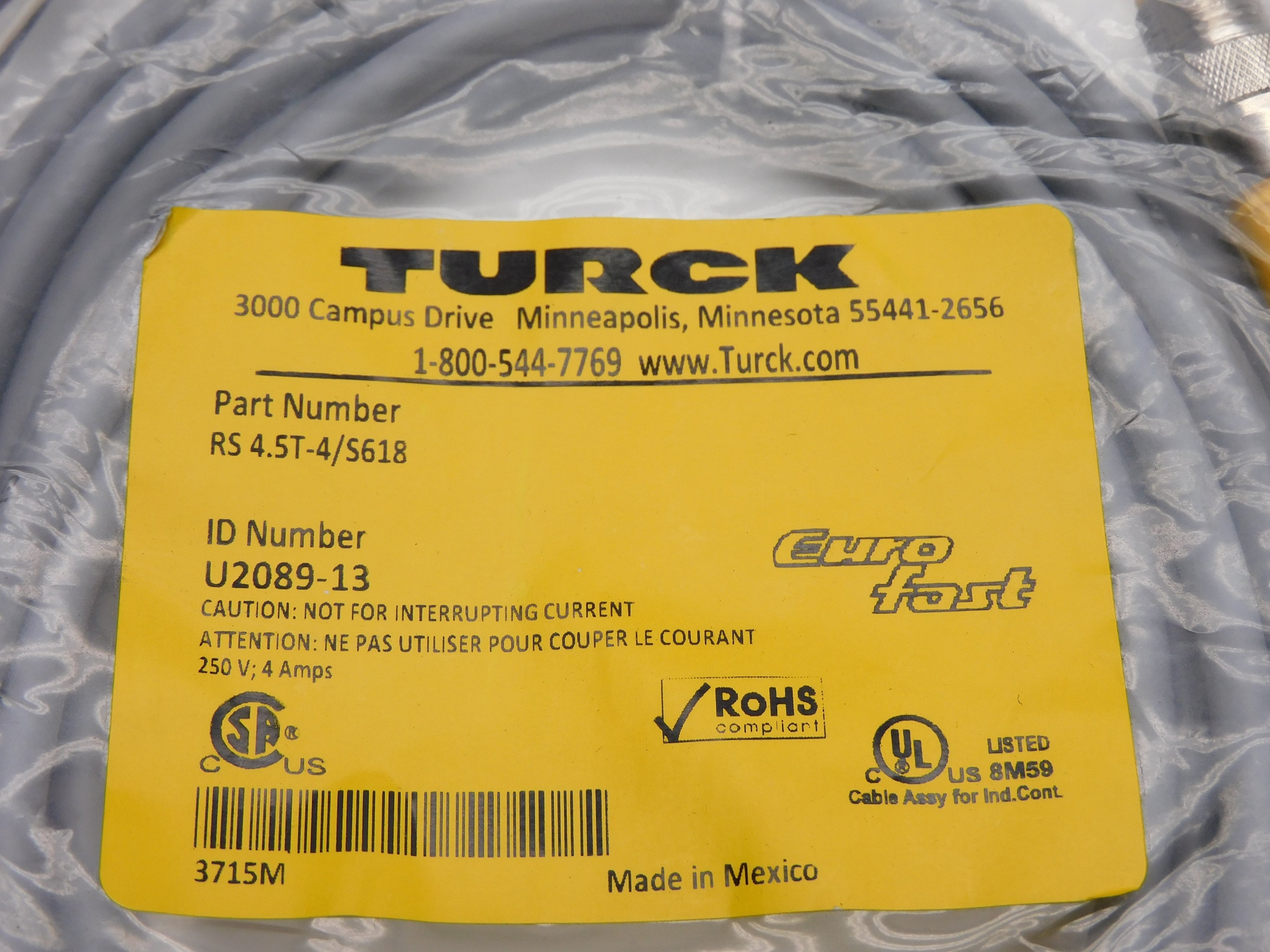 TURCK RS4.5T-4/S618 NSMP