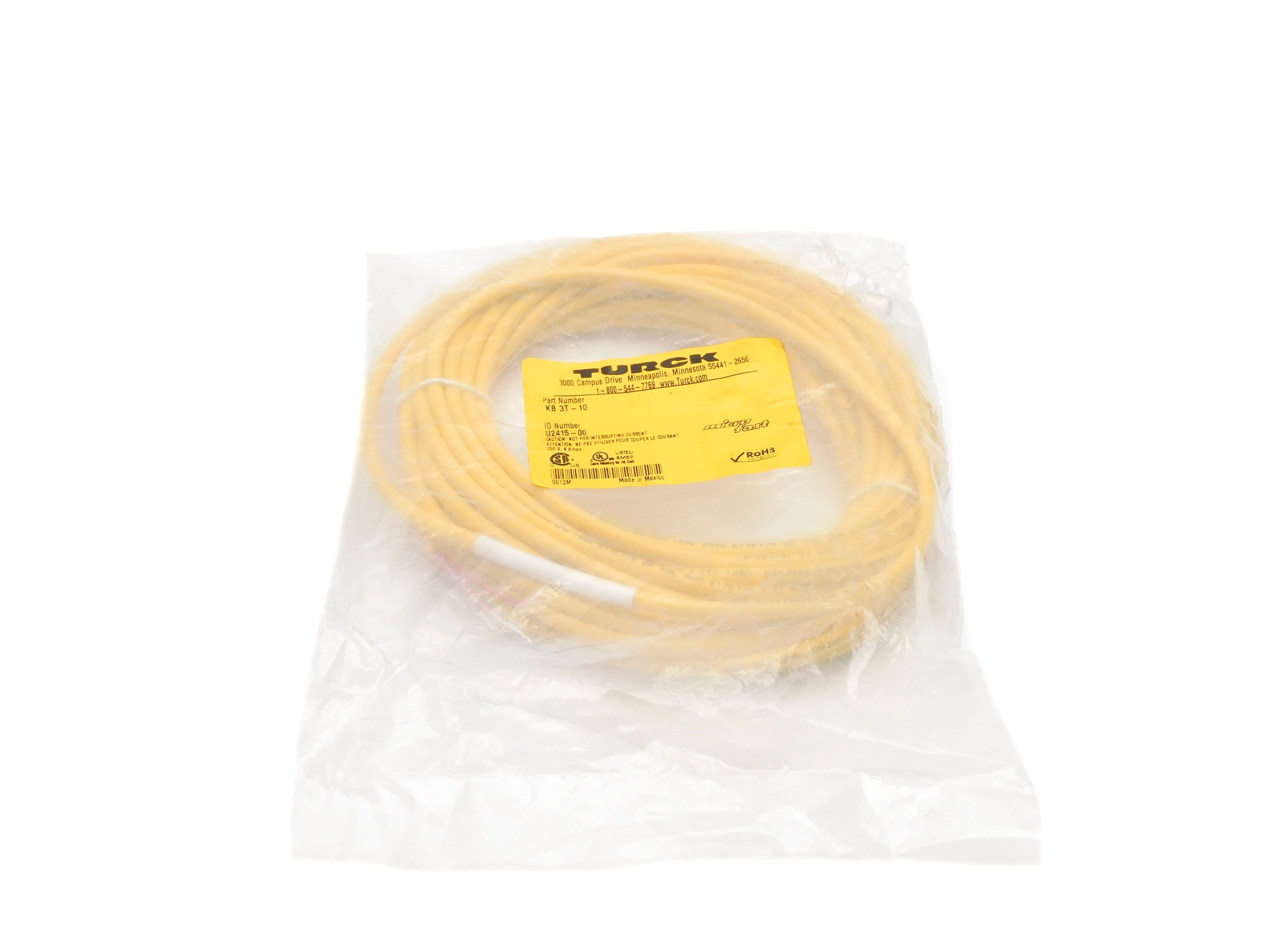 TURCK KB3T-1 U0893-04 250V 4A NSMP