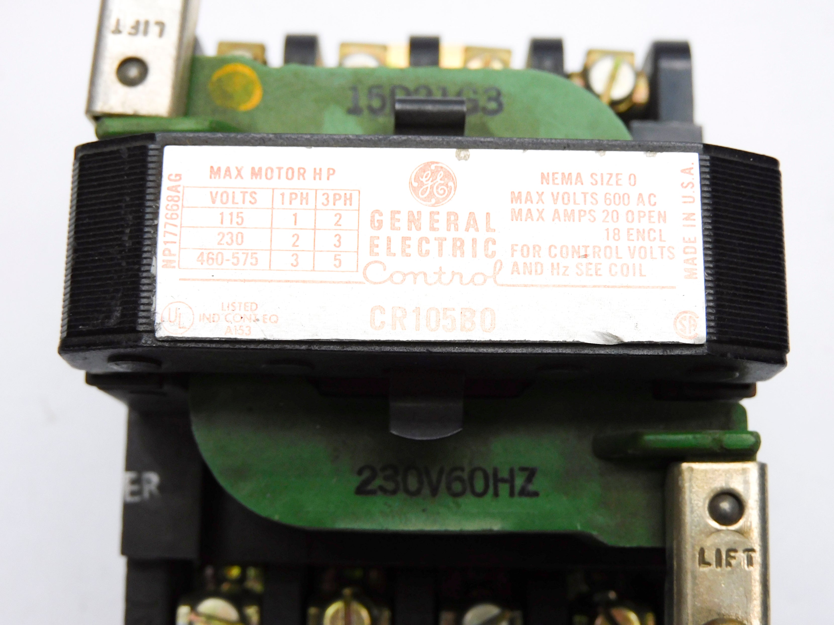 GENERAL ELECTRIC CR105B0 UNMP