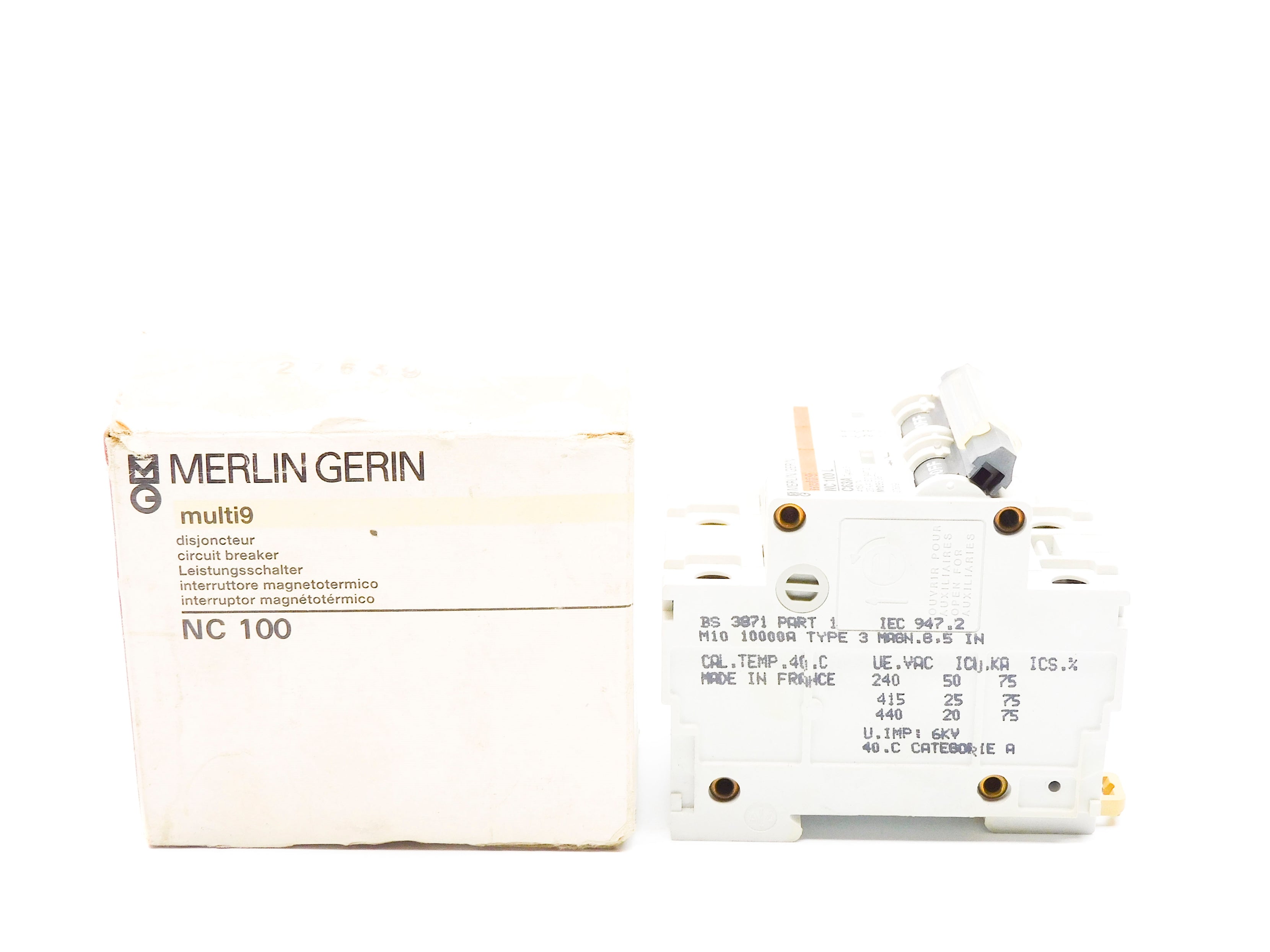 MERLIN GERIN NC100L 27639 63A 415V (AS PICTURED) NSMP