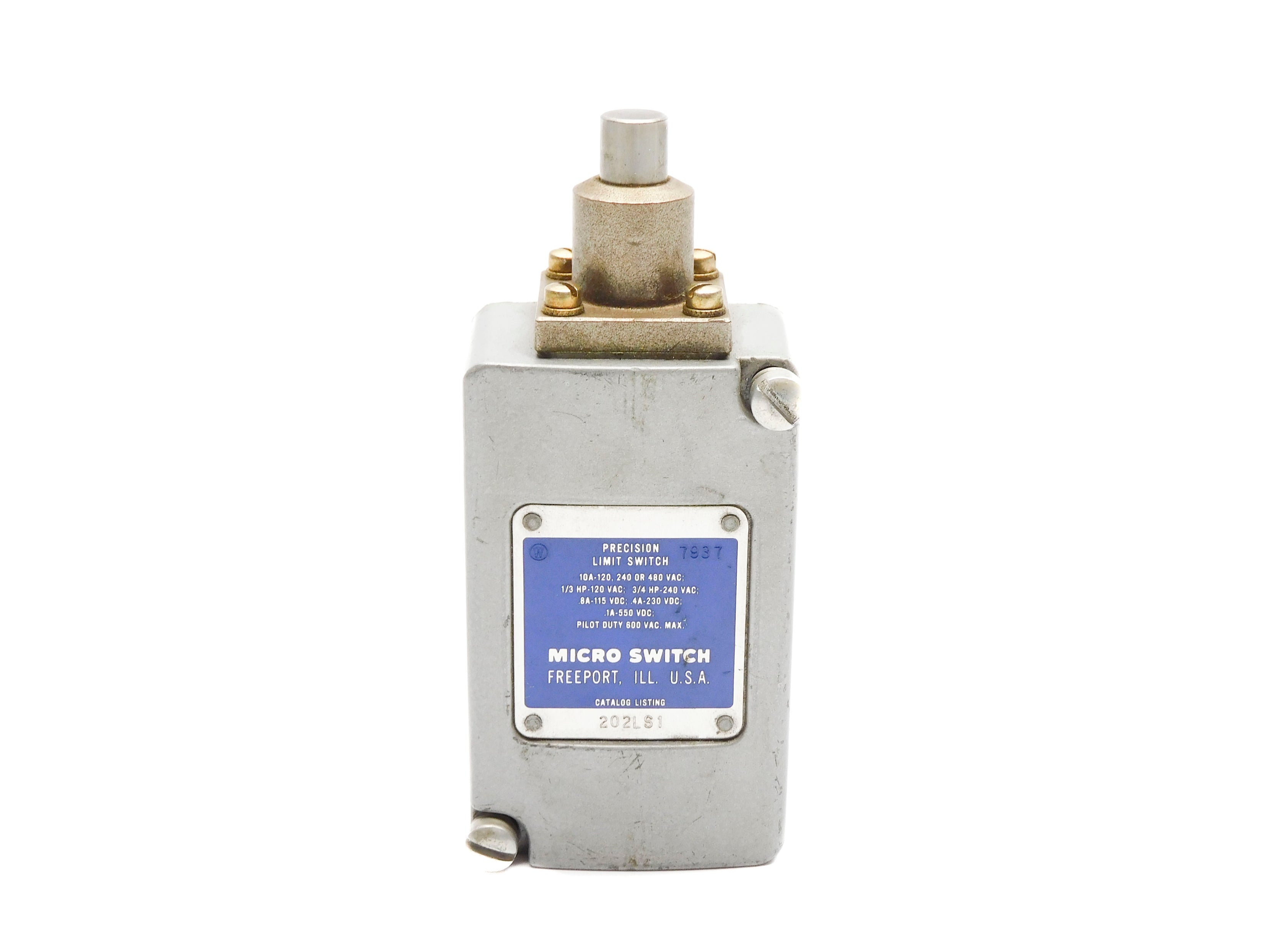 MICRO SWITCH 202LS1 600VAC 10A (GREY) UNMP