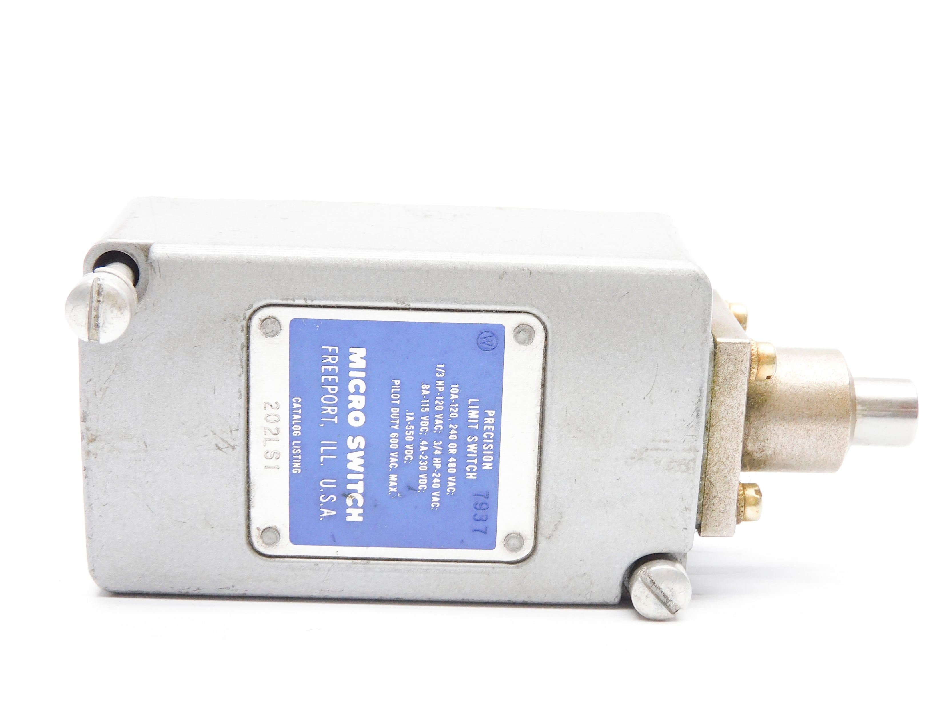 MICRO SWITCH 202LS1 600VAC 10A (GREY) UNMP