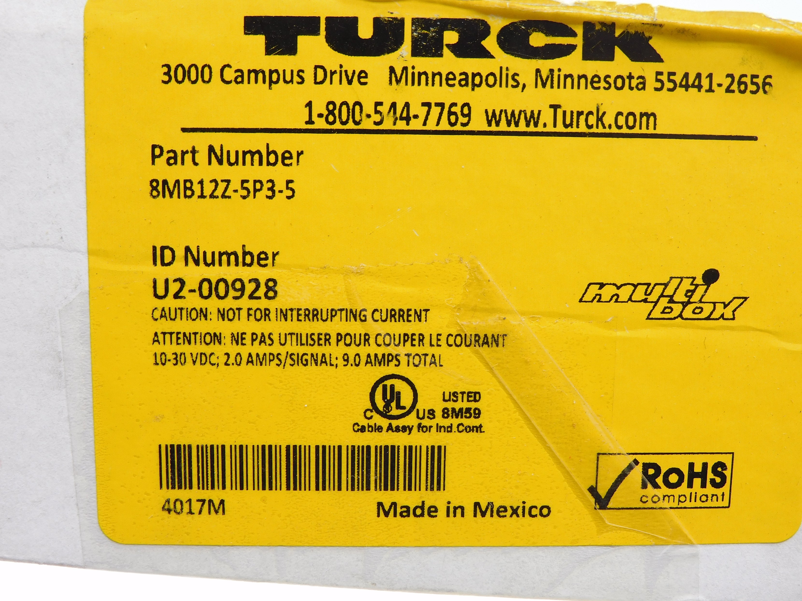 TURCK 8MB12Z-5P3-5 NSMP