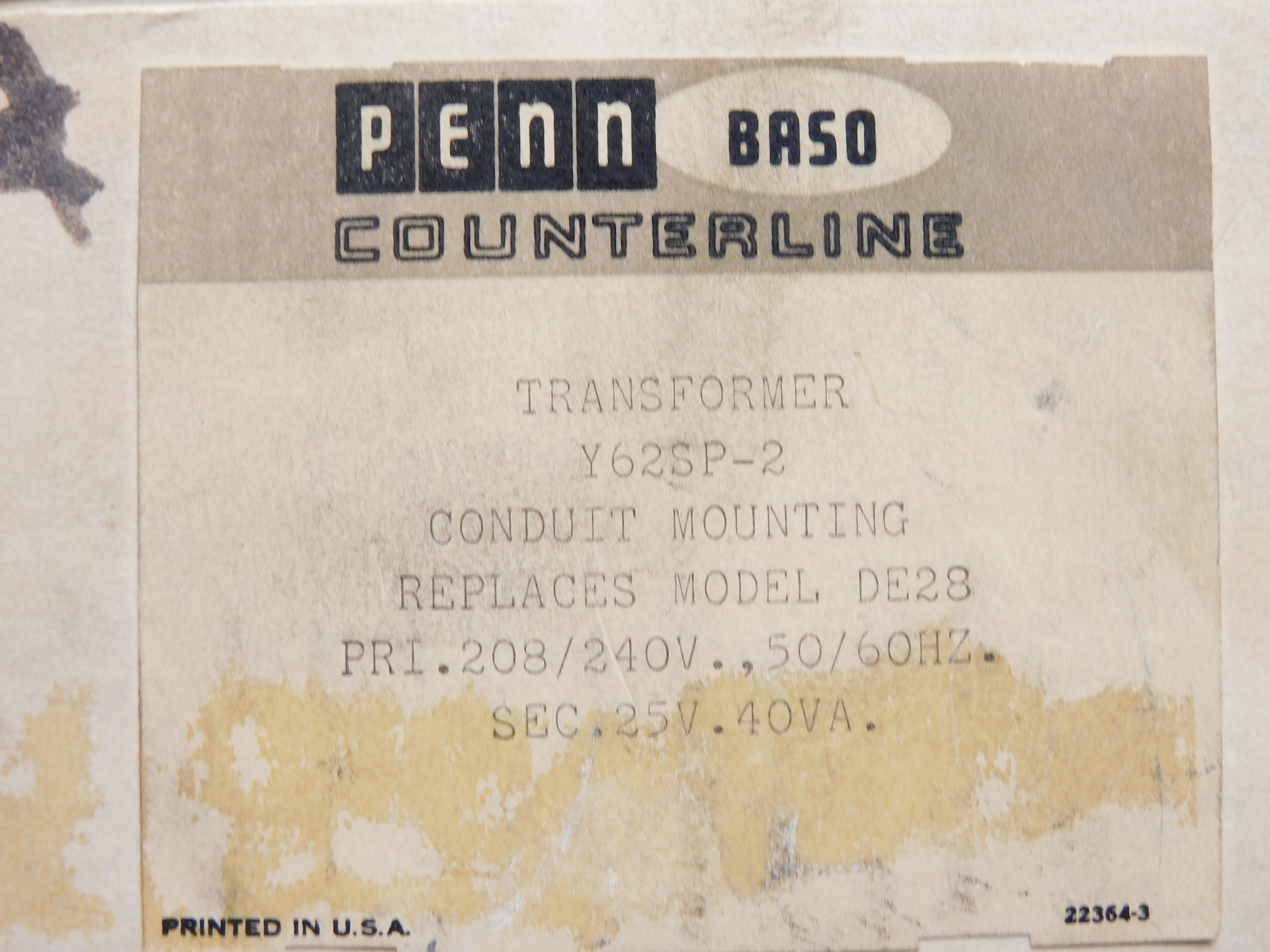 PENN BASO Y62SP-2 NSMP