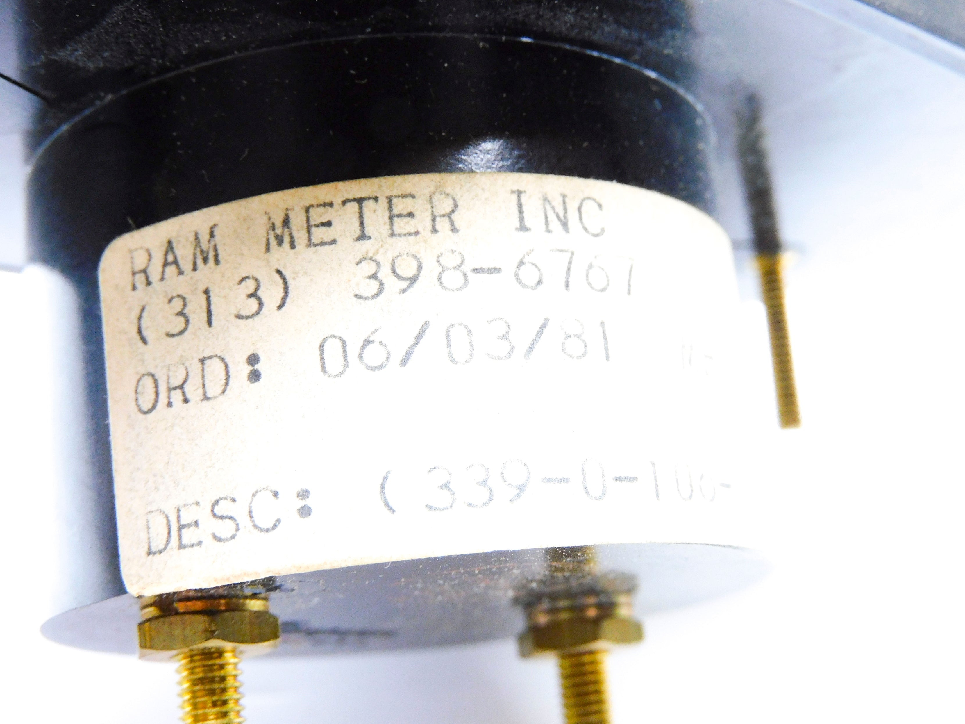 RAM METER 339-0-106-00 525 0-125 NSNP