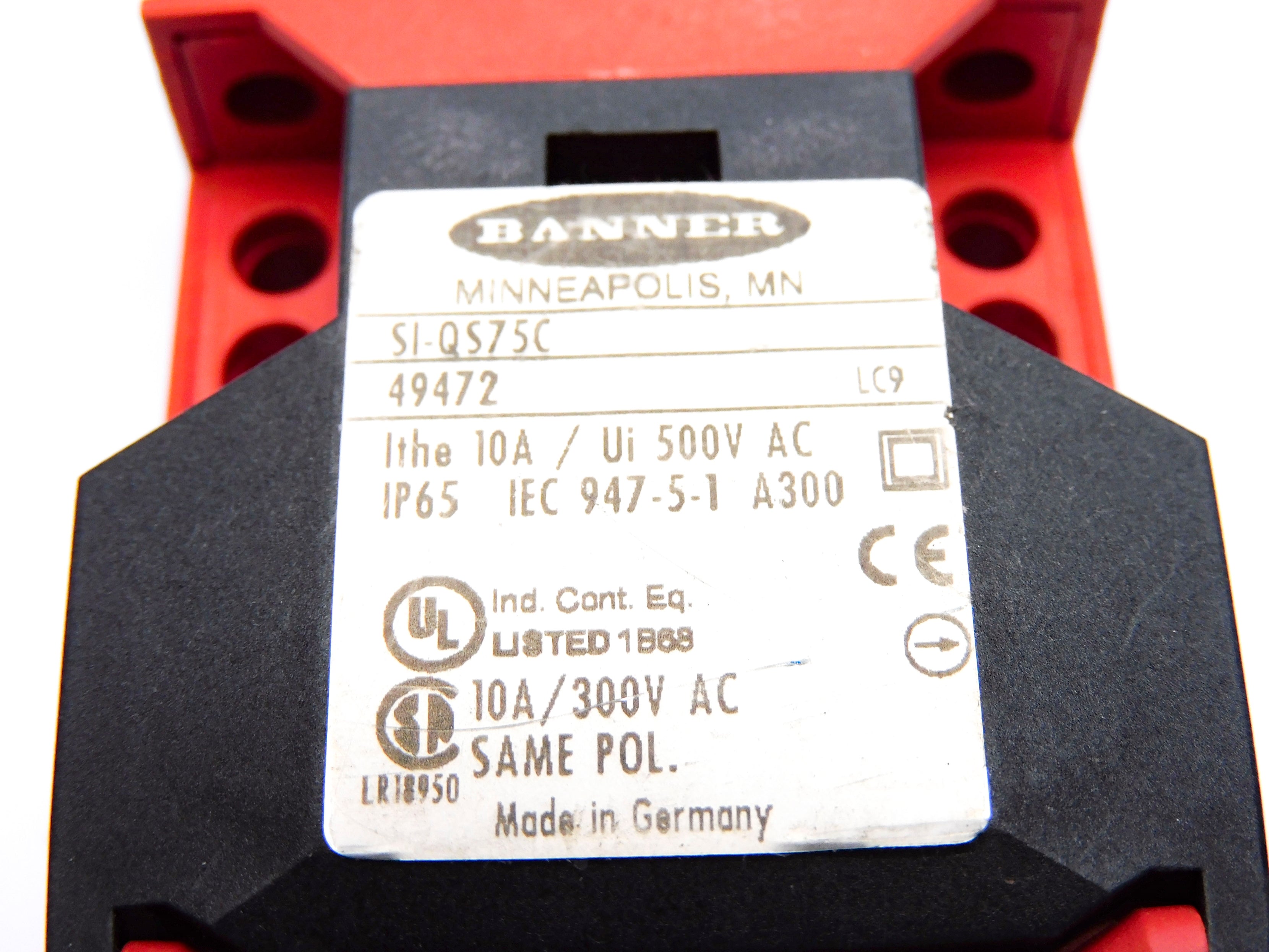 BANNER ENGINEERING SI-QS75C 49472 NSNP
