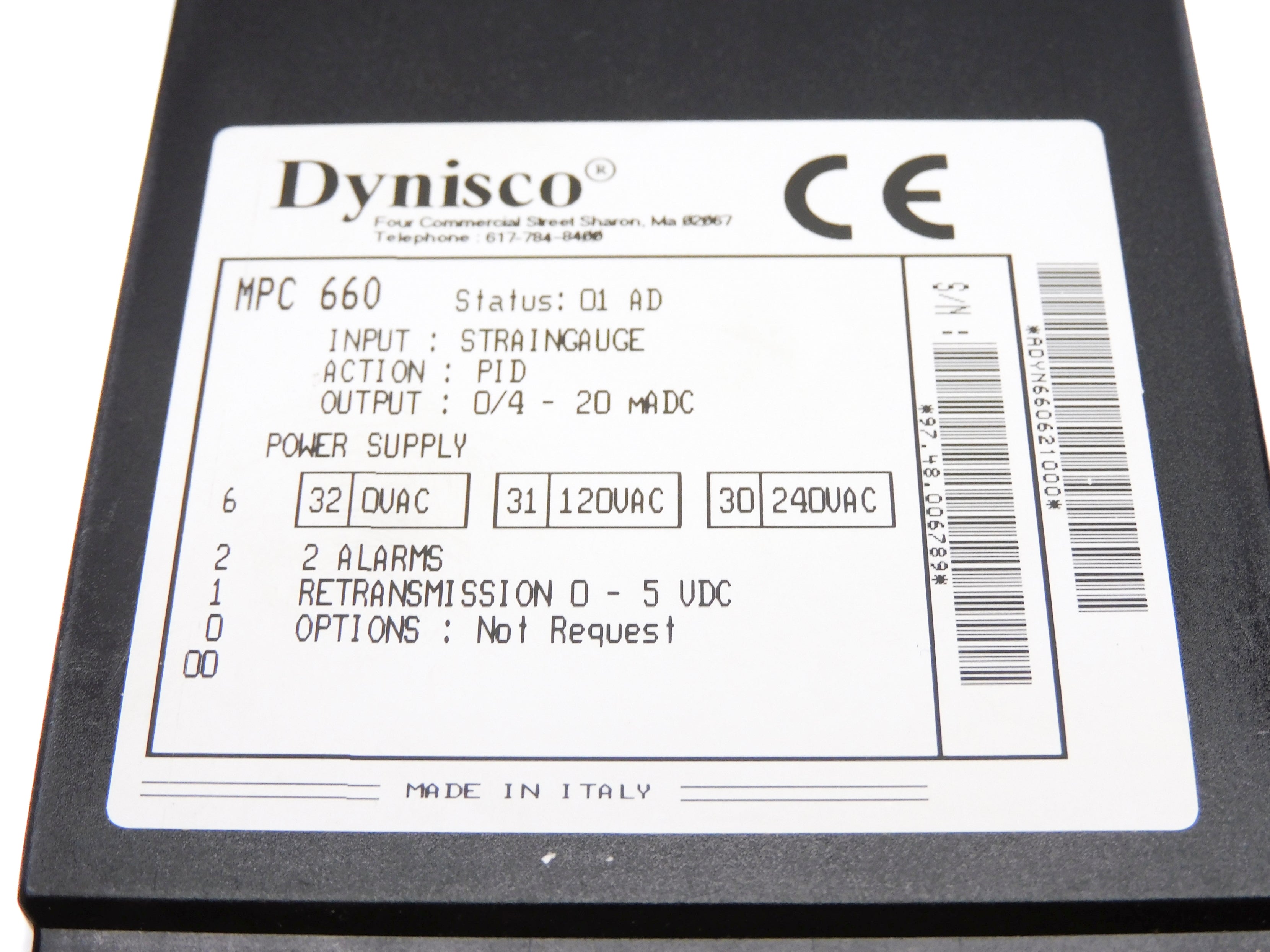 DYNISCO MPC660621000 NSMP