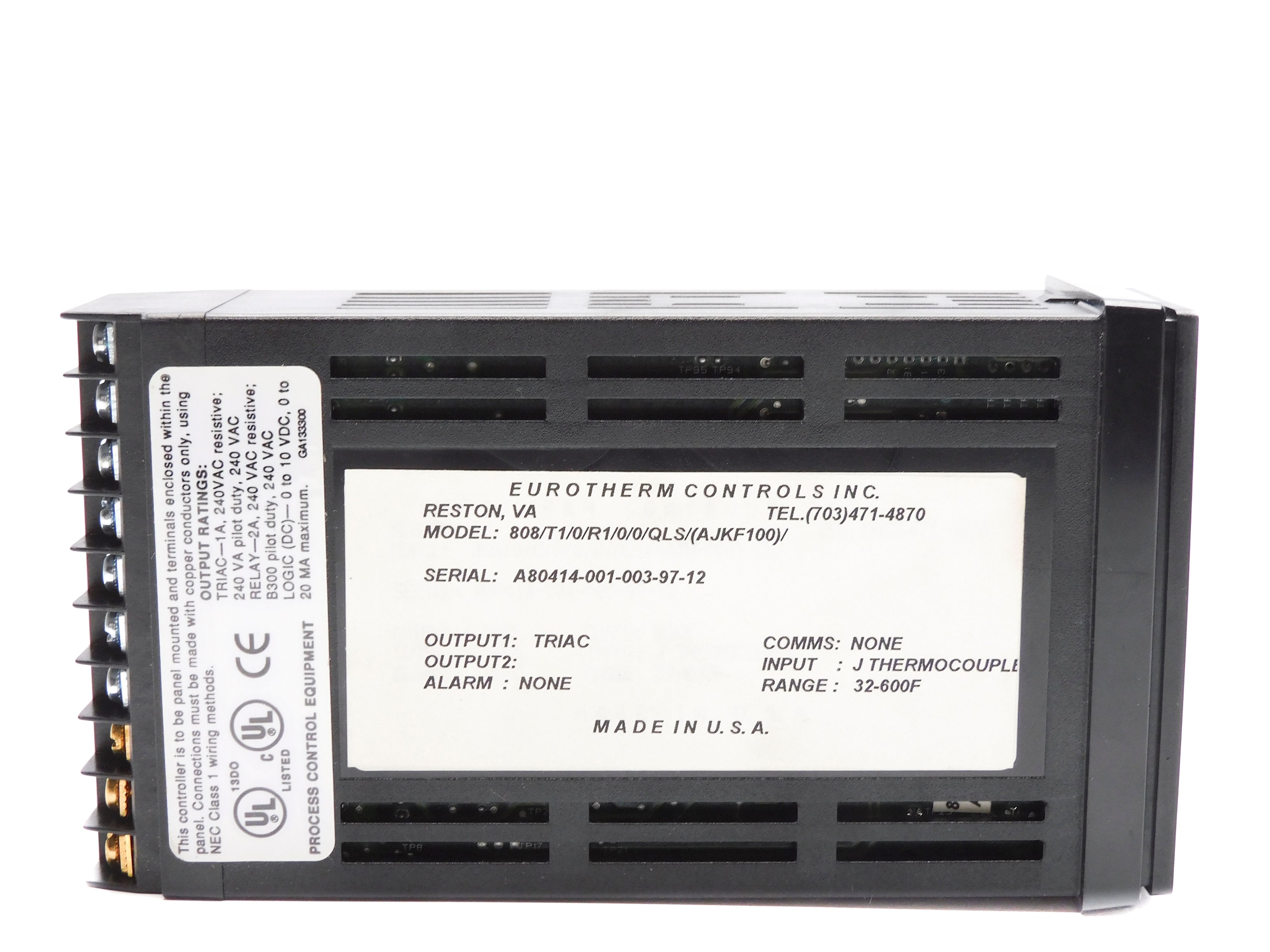 EUROTHERM 808/T1/0/R1/0/0/QLS/(AJKF100)/ NSNP
