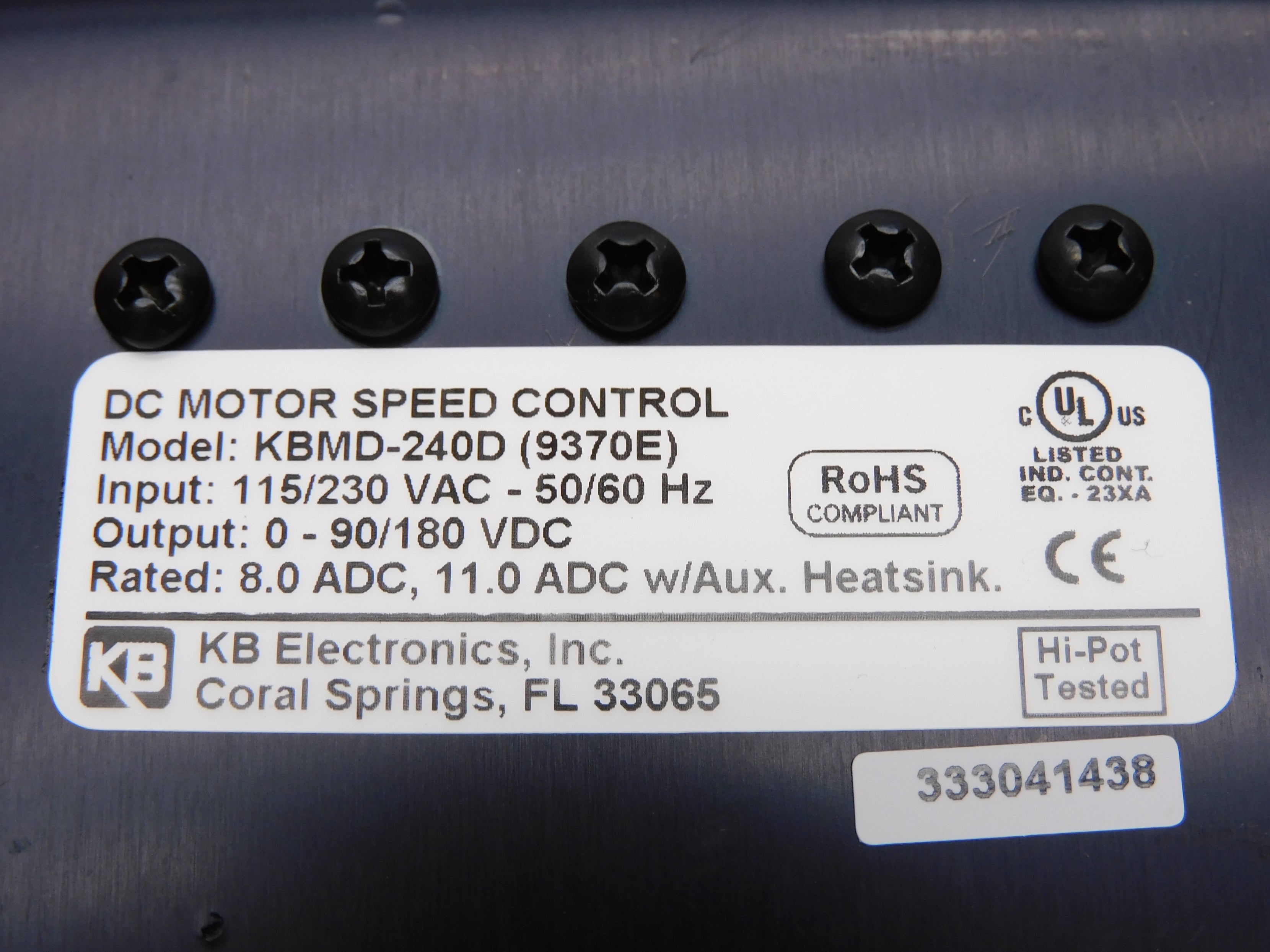 KB ELECTRONICS KBMD-240D 9370E NSMP