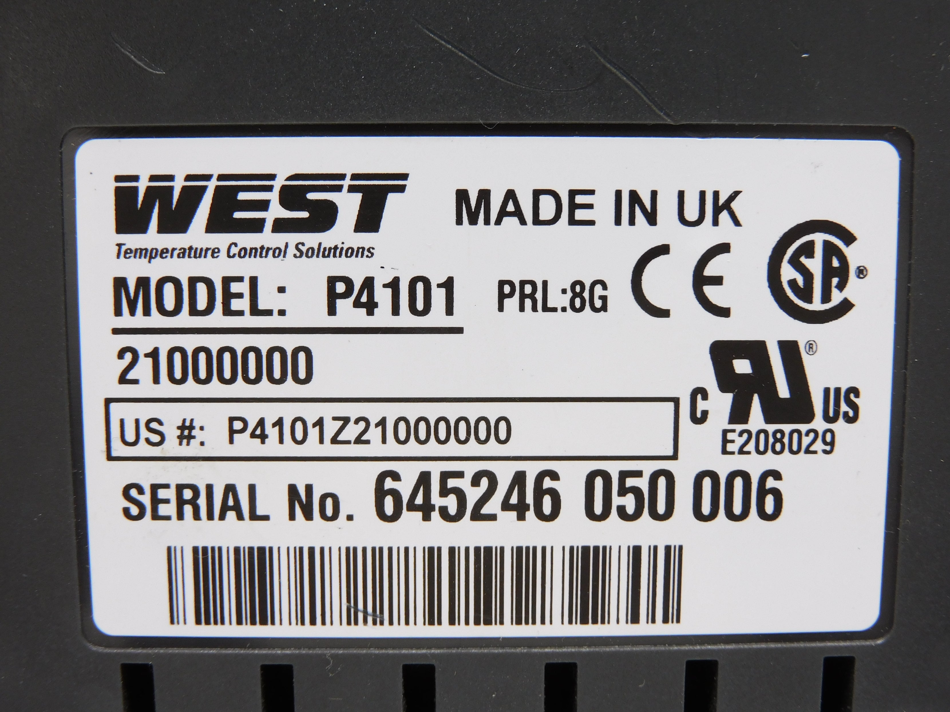 WEST P4101Z21000000 UNMP