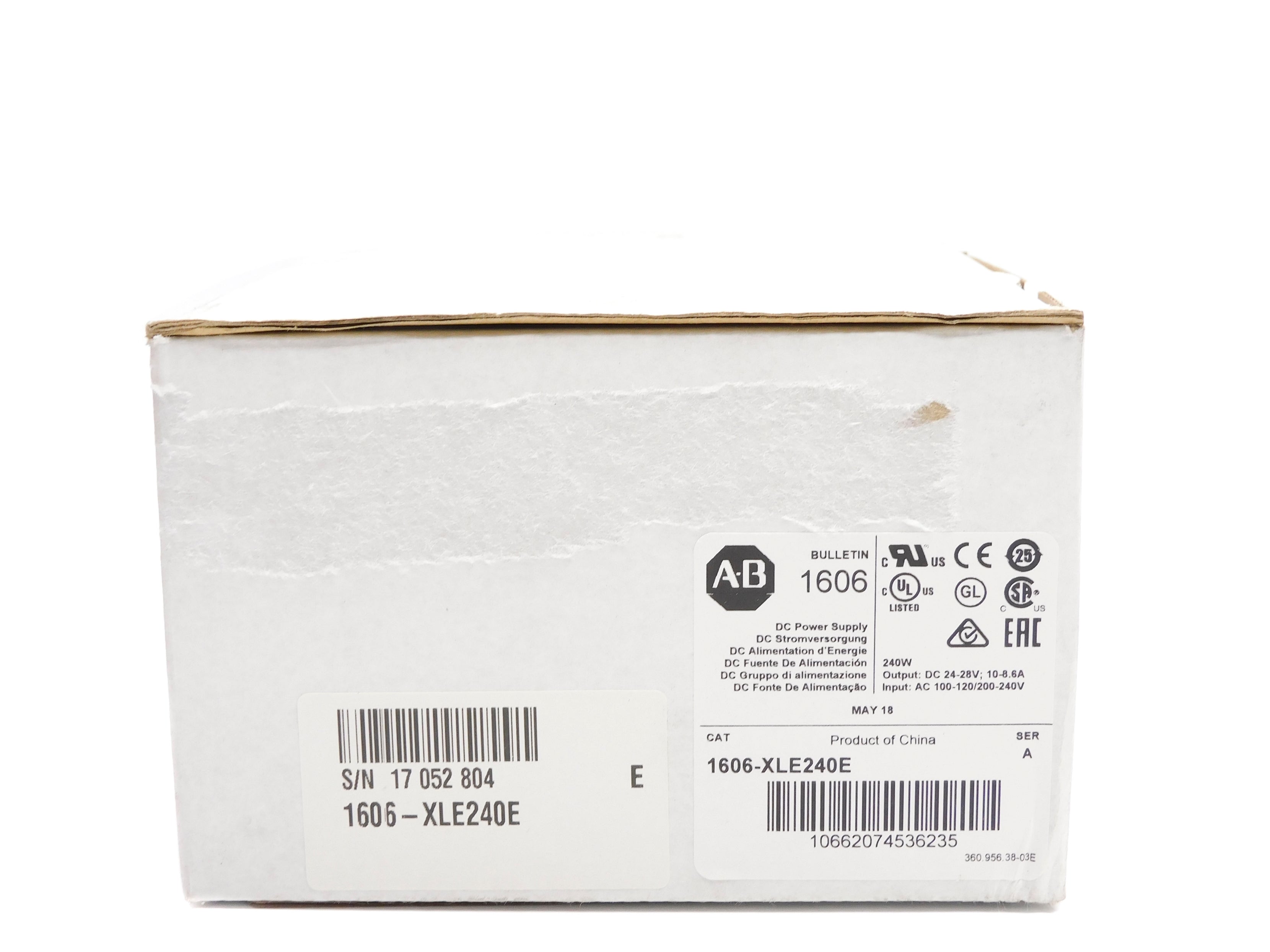 ALLEN BRADLEY 1606-XLE240E SER. A (WH) NSMP