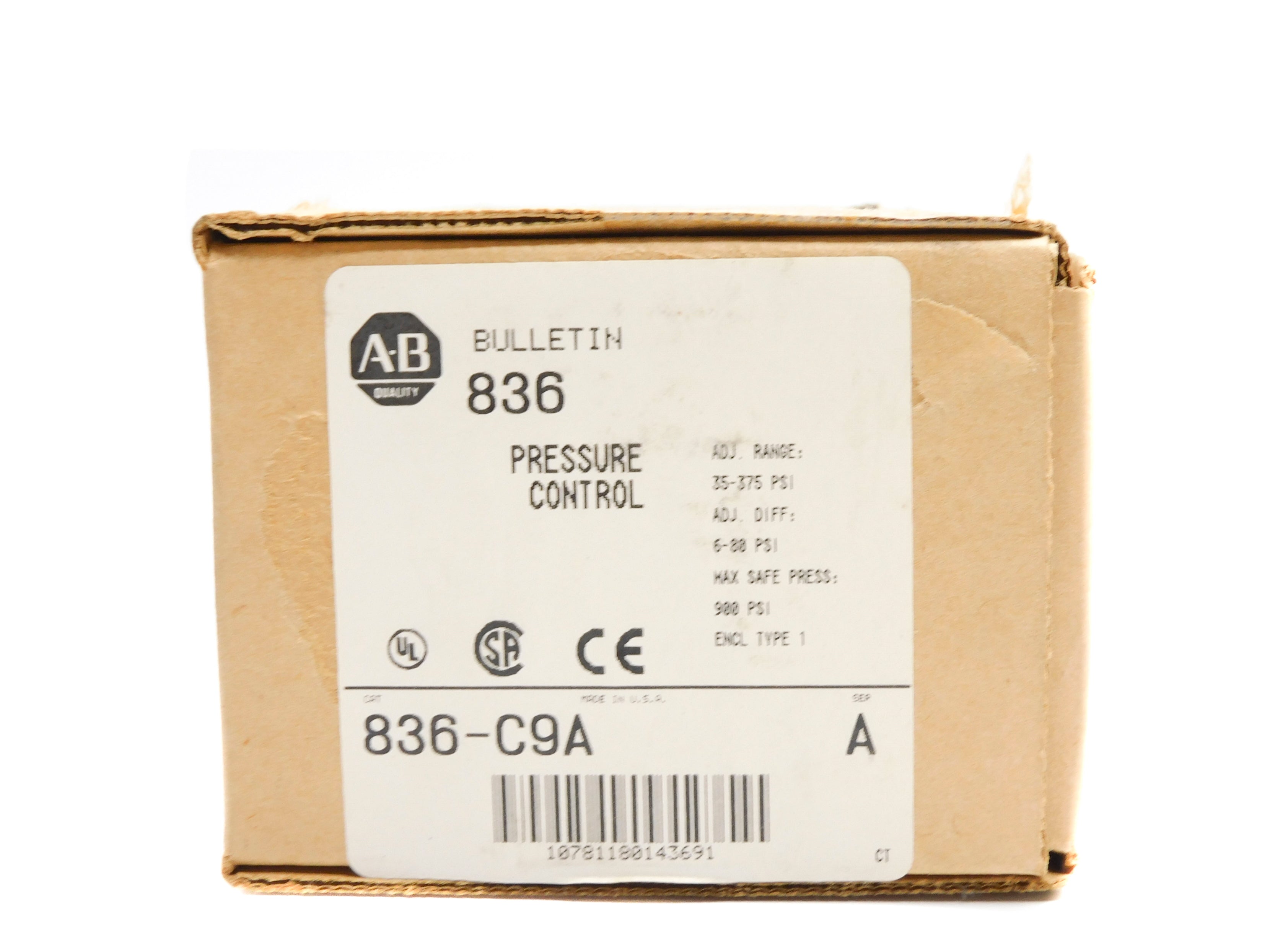 ALLEN BRADLEY 836-C9A SER. A (BR/WH) NSMP