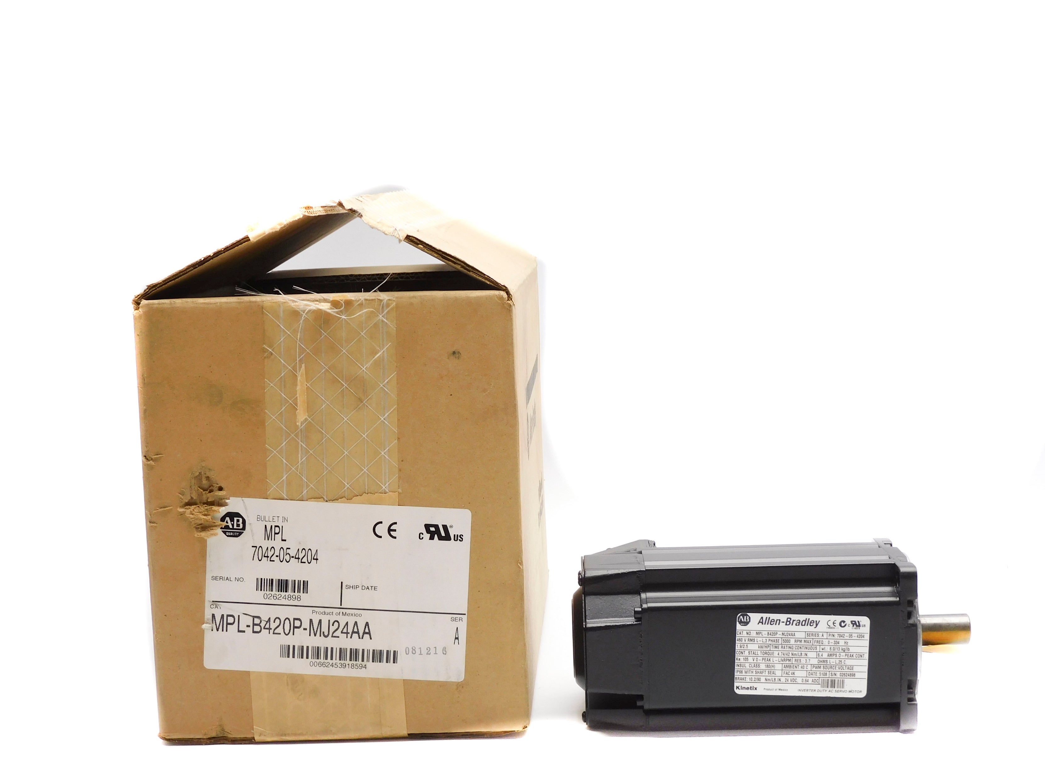 ALLEN BRADLEY MPL-B420P-MJ24AA SER. A NSMP