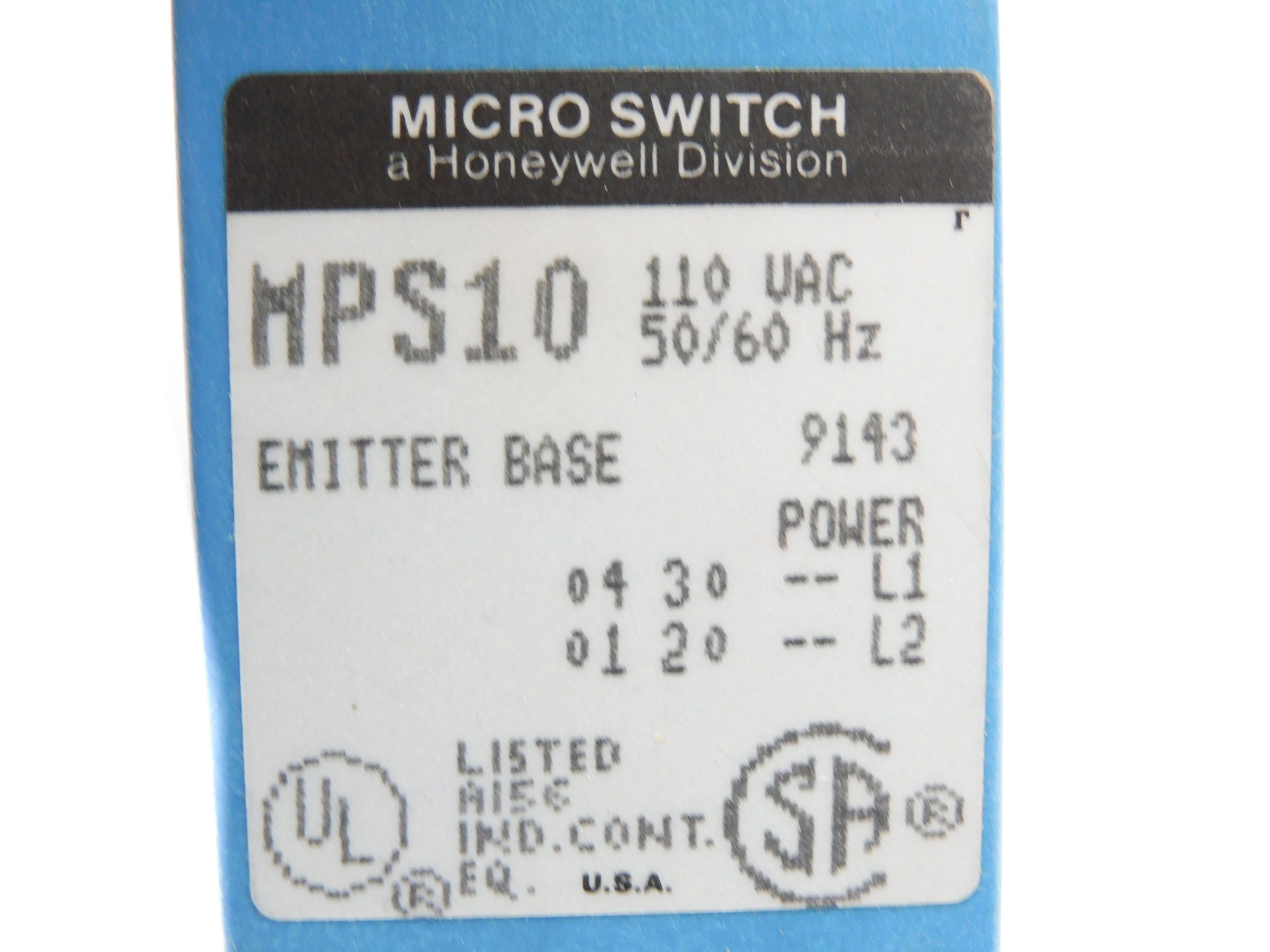 MICRO SWITCH MPS10 110VAC NSNP