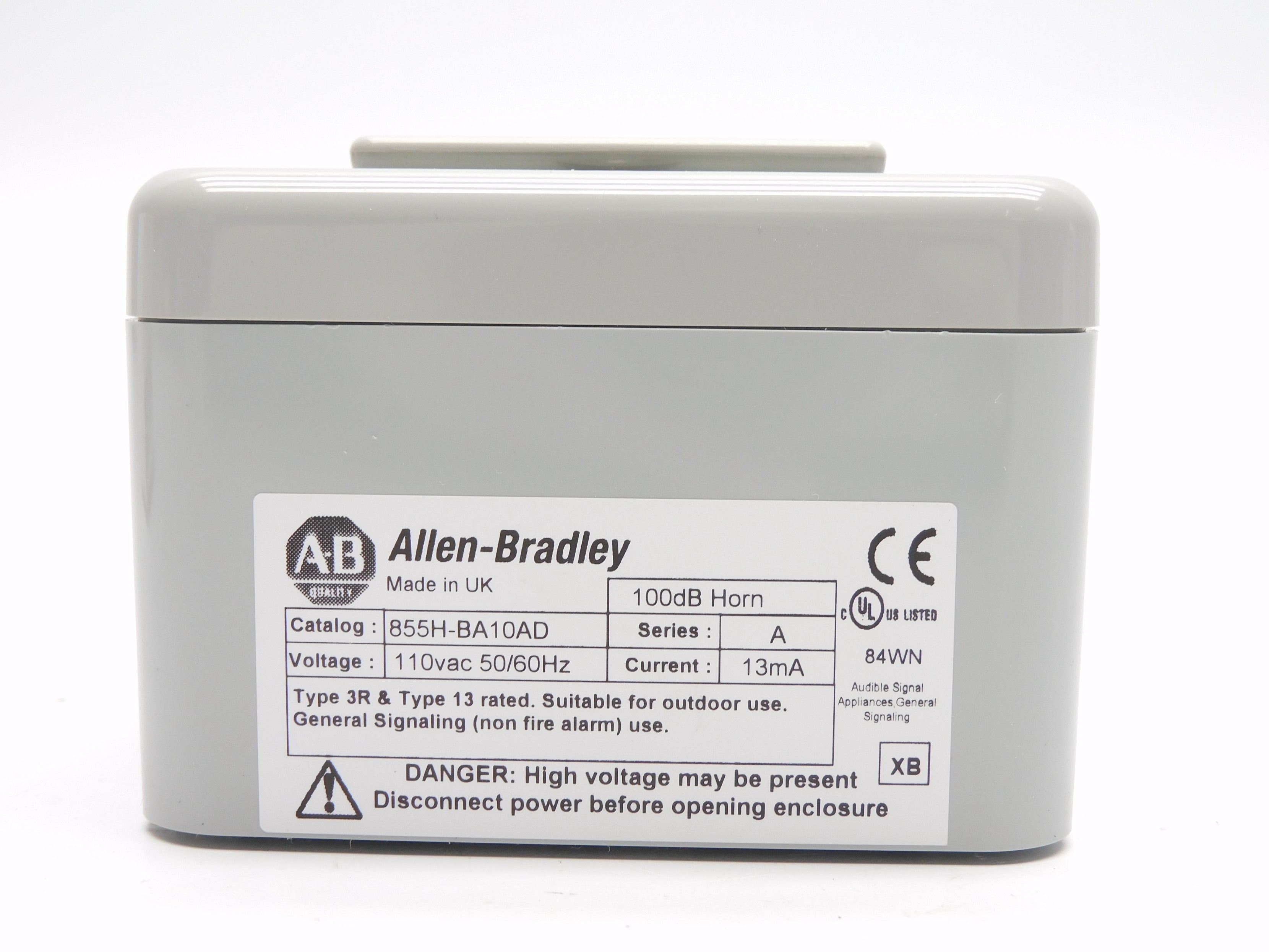 ALLEN BRADLEY 855H-BA10AD SER. A (WH) (AS PICTURED) NSMP