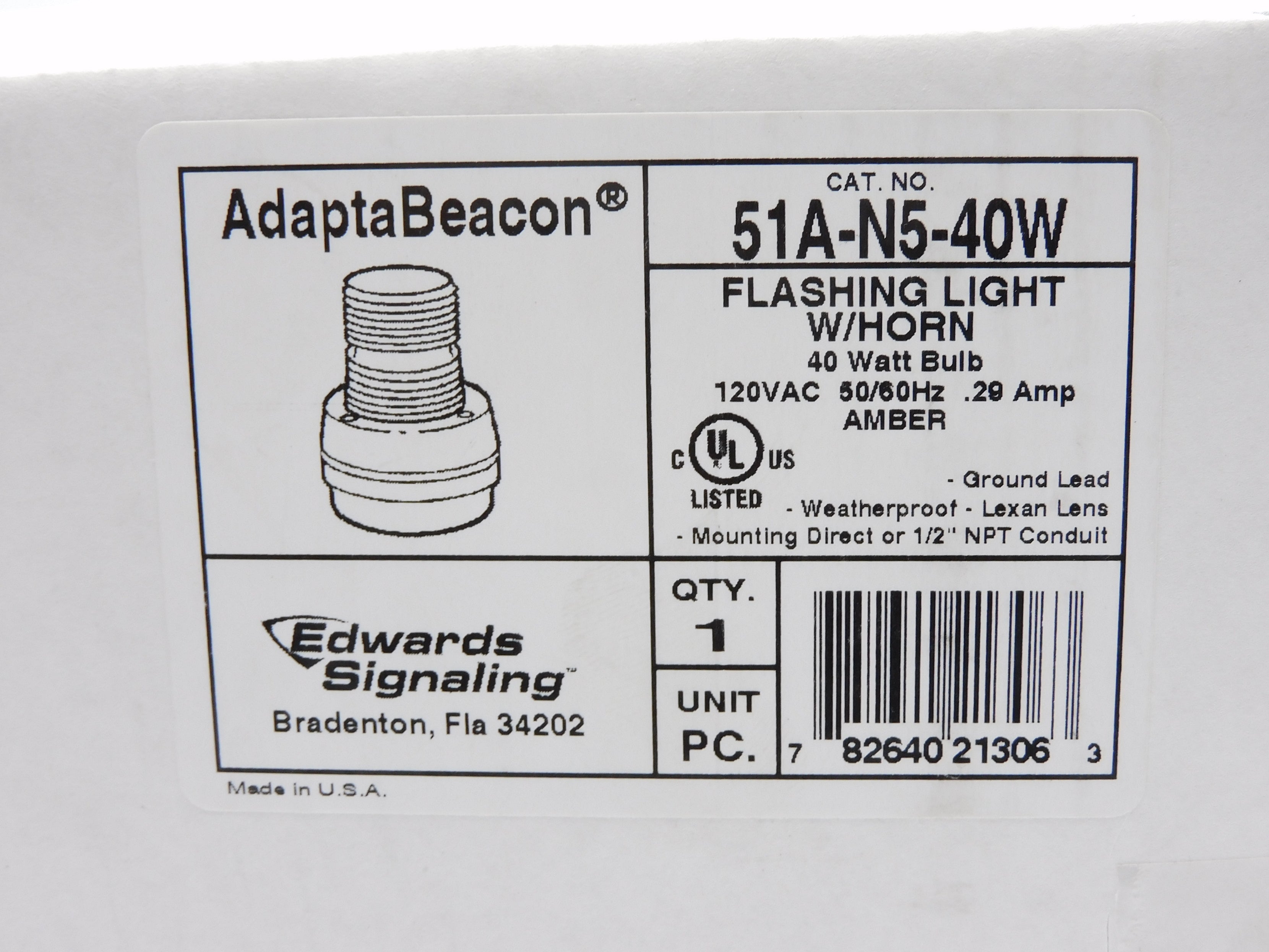 EDWARDS SIGNALING 51A-N5-40W NSFS