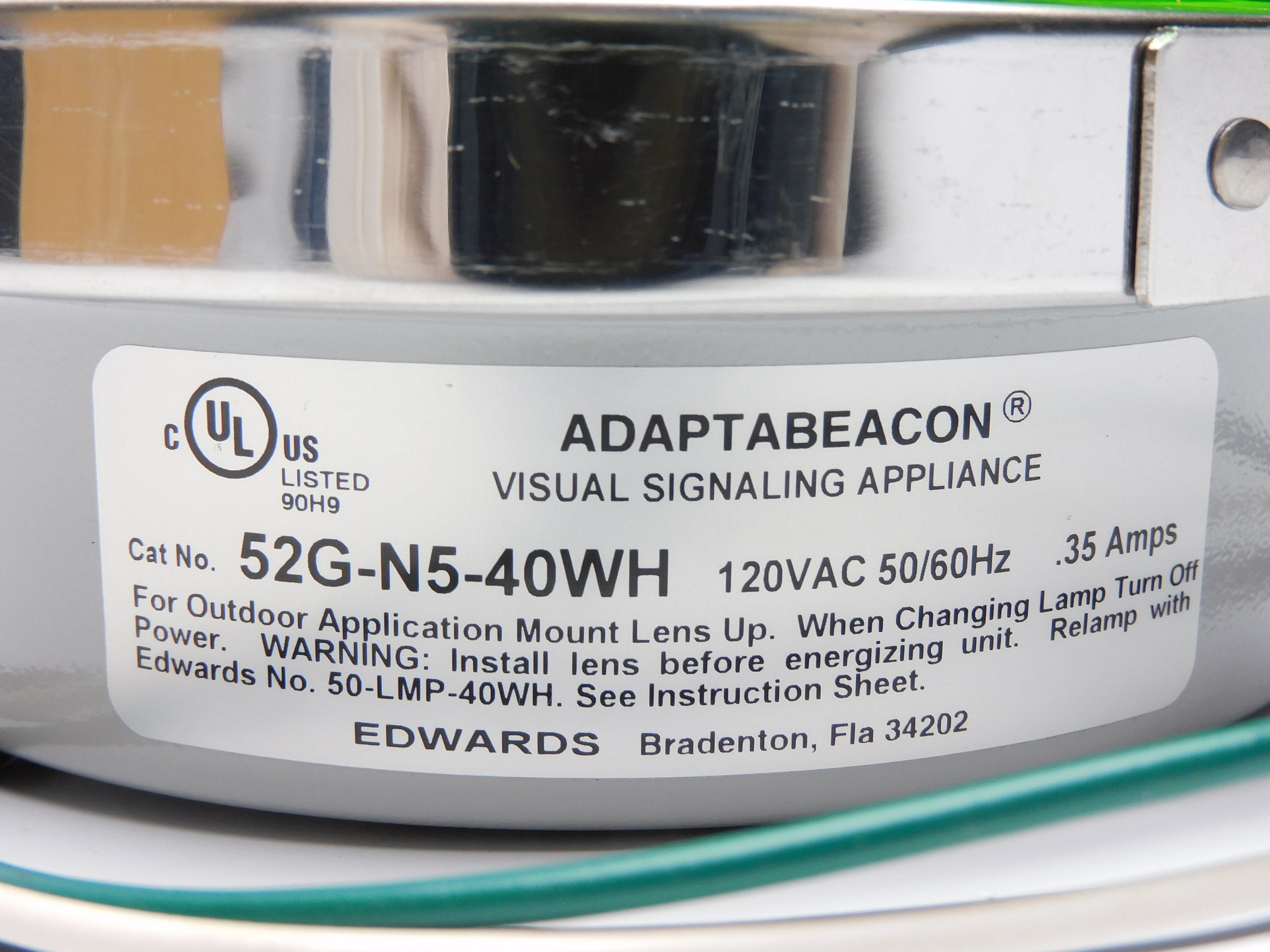 EDWARDS SIGNALING 52G-N5-40WH NSMP