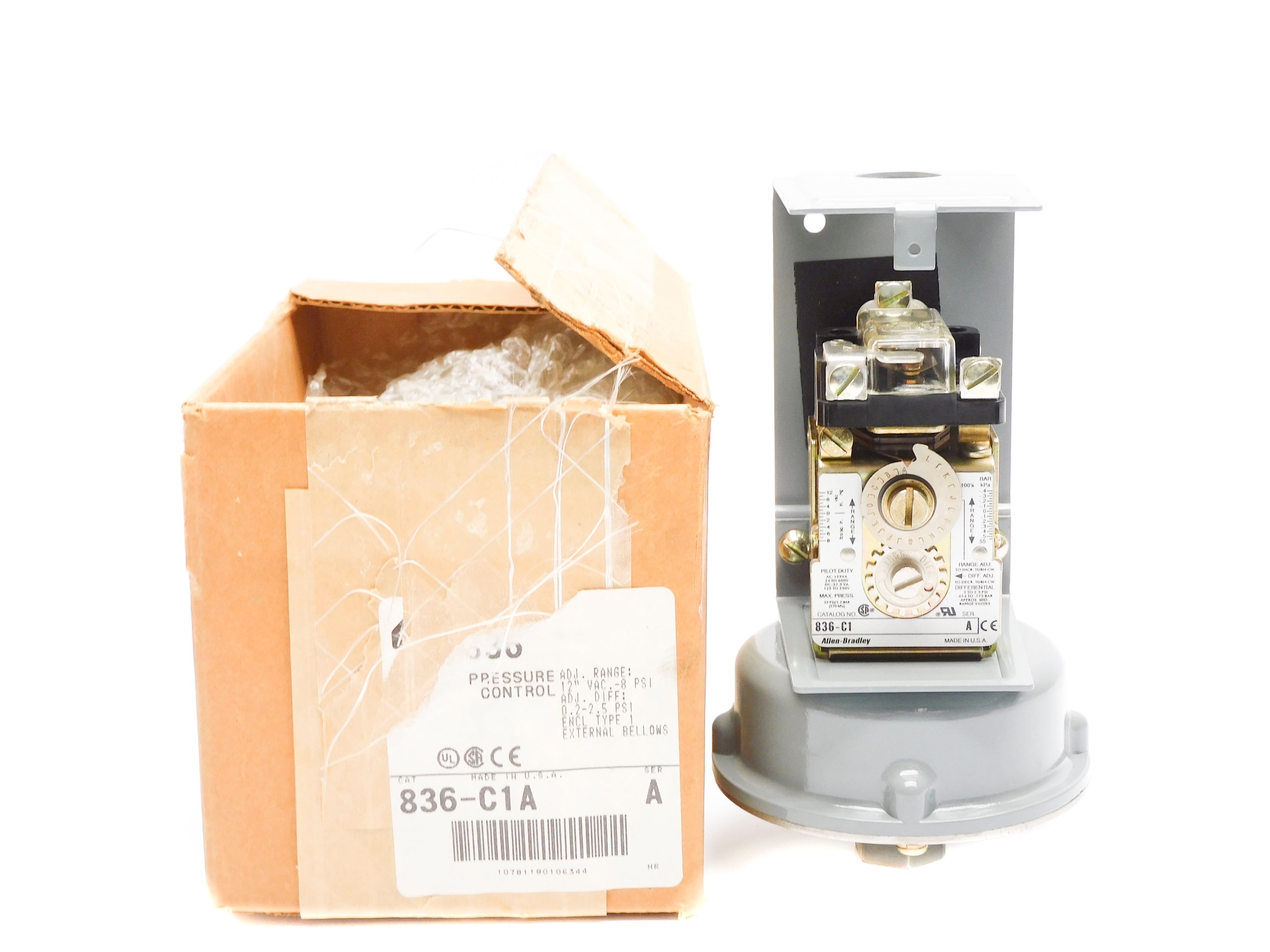 ALLEN BRADLEY 836-C1A SER. A 8PSI (AS PICTURED) (BR/WH) NSMP
