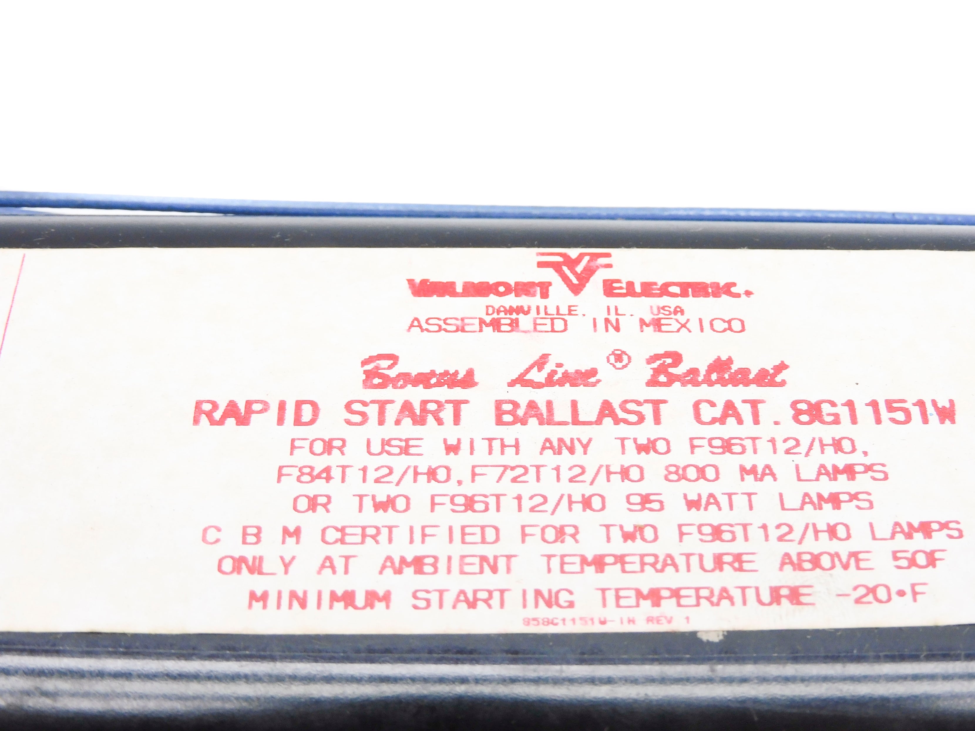 VALMONT ELECTRIC 8G1151WF NSMP