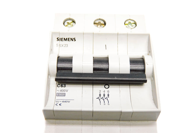 SIEMENS 5SX23-C63 63A 400/440V NSNP