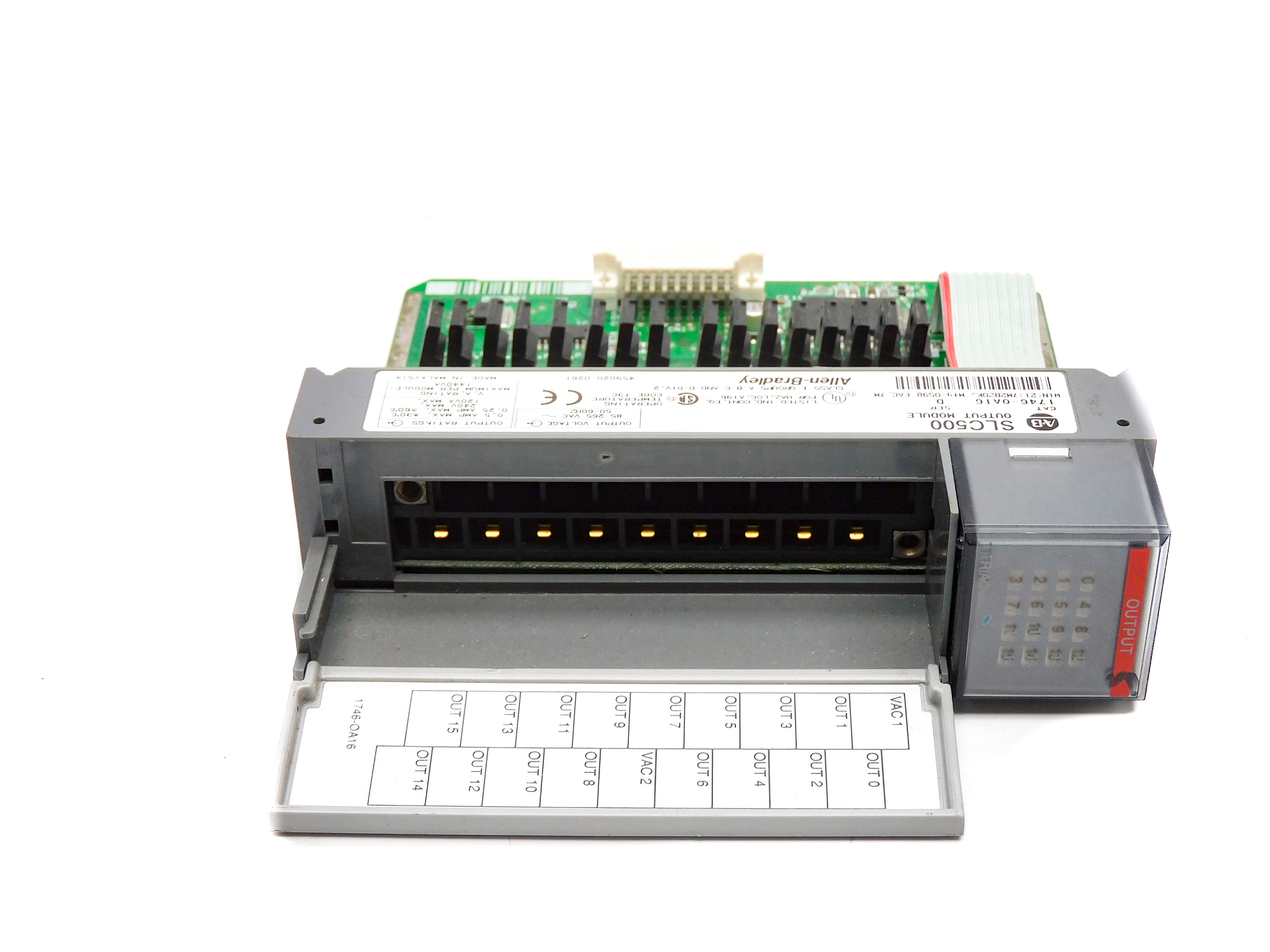 ALLEN BRADLEY 1746-OA16 SER. D 85-265VAC 0.5-0.25A (NO TERMINAL) UNMP