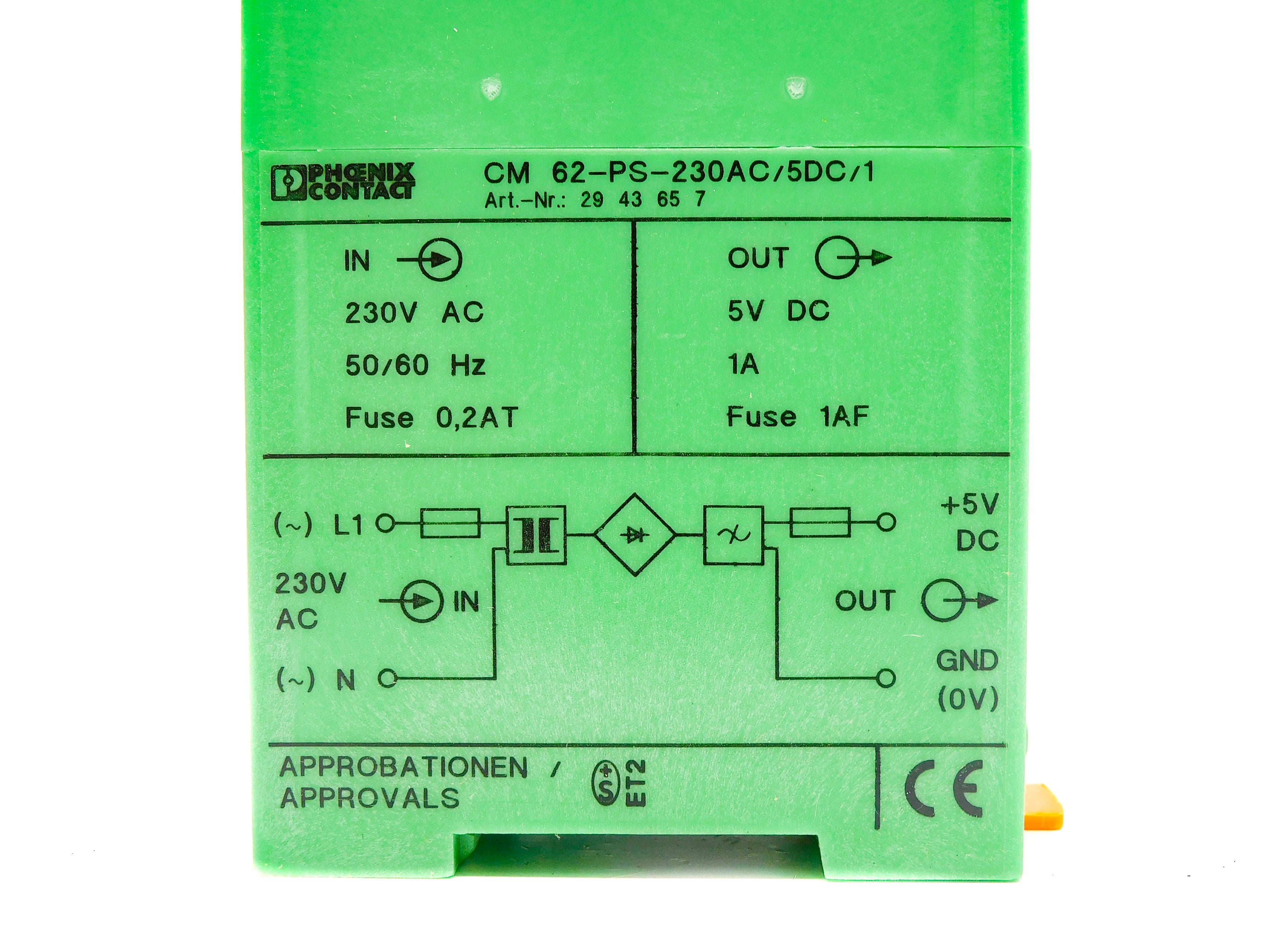 PHOENIX CONTACT CM62-PS-230AC/5DC/1 NSMP