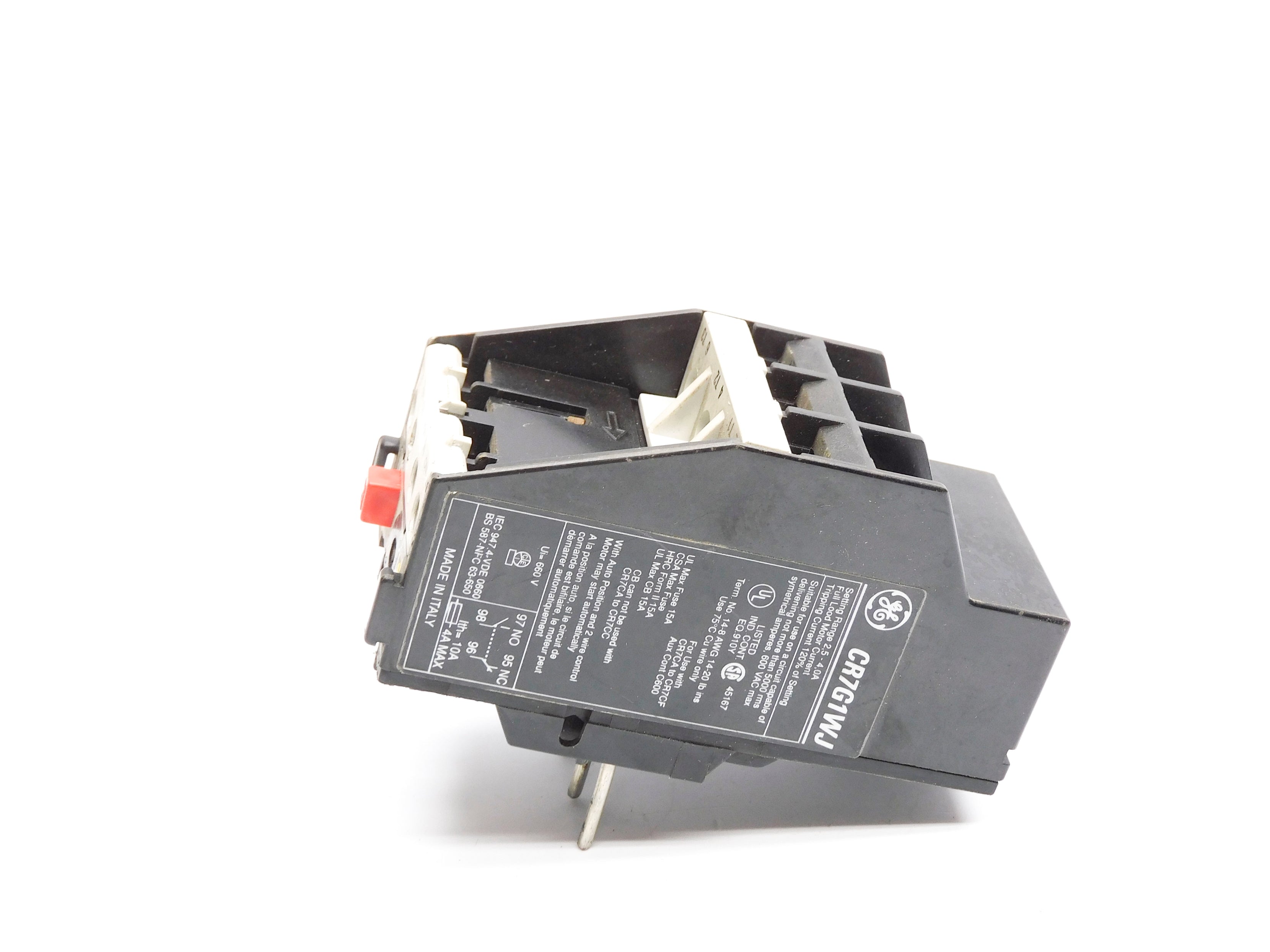 GENERAL ELECTRIC CR7G1WJ 600VAC 2.5-4.0A UNMP
