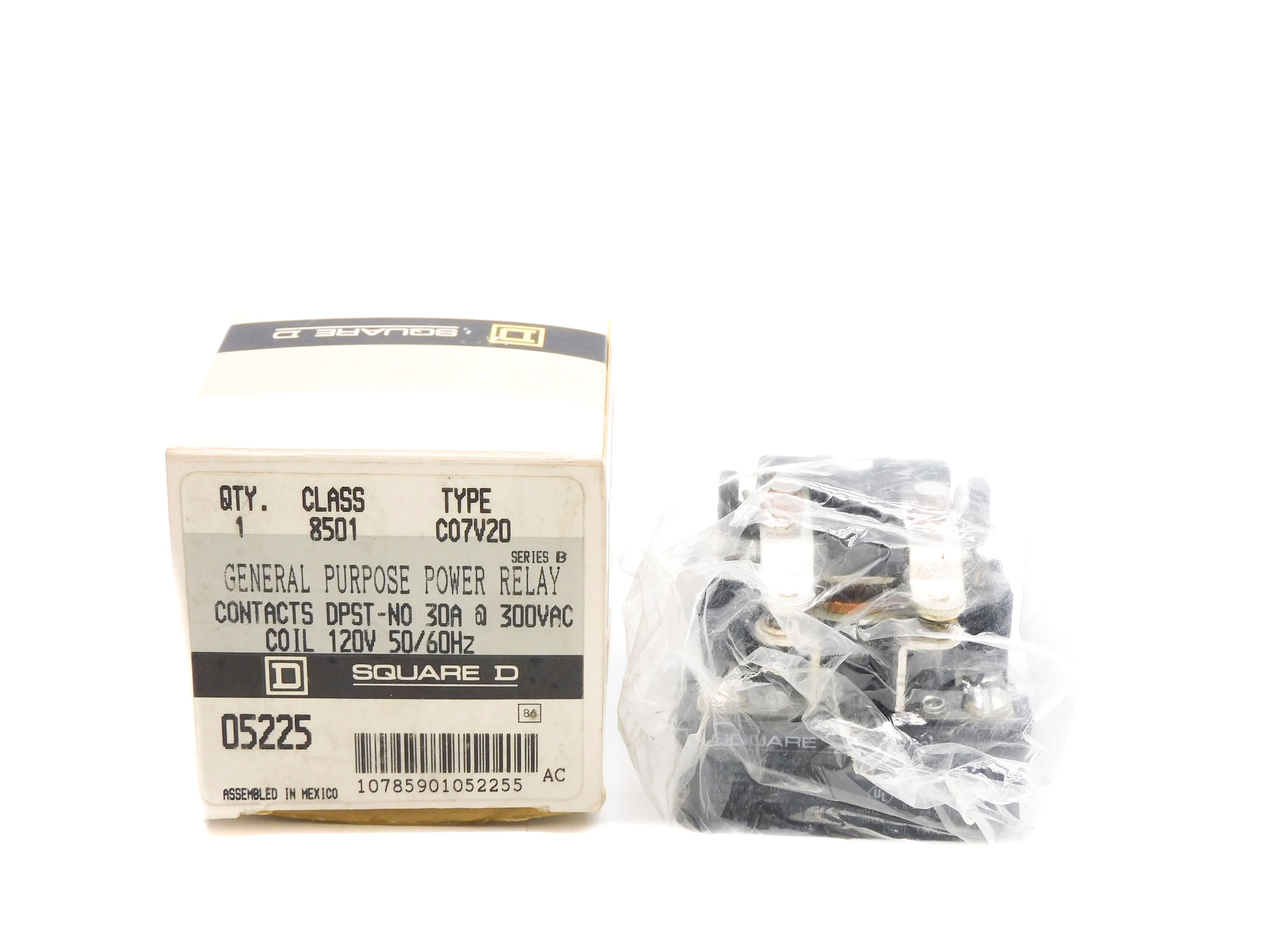 SQUARE D 8501CO7V20 SER. B 300VAC 30A NSMP