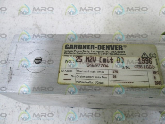 GARDNER-DENVER CYLINDER 25MZV (MIT D)  *USED*