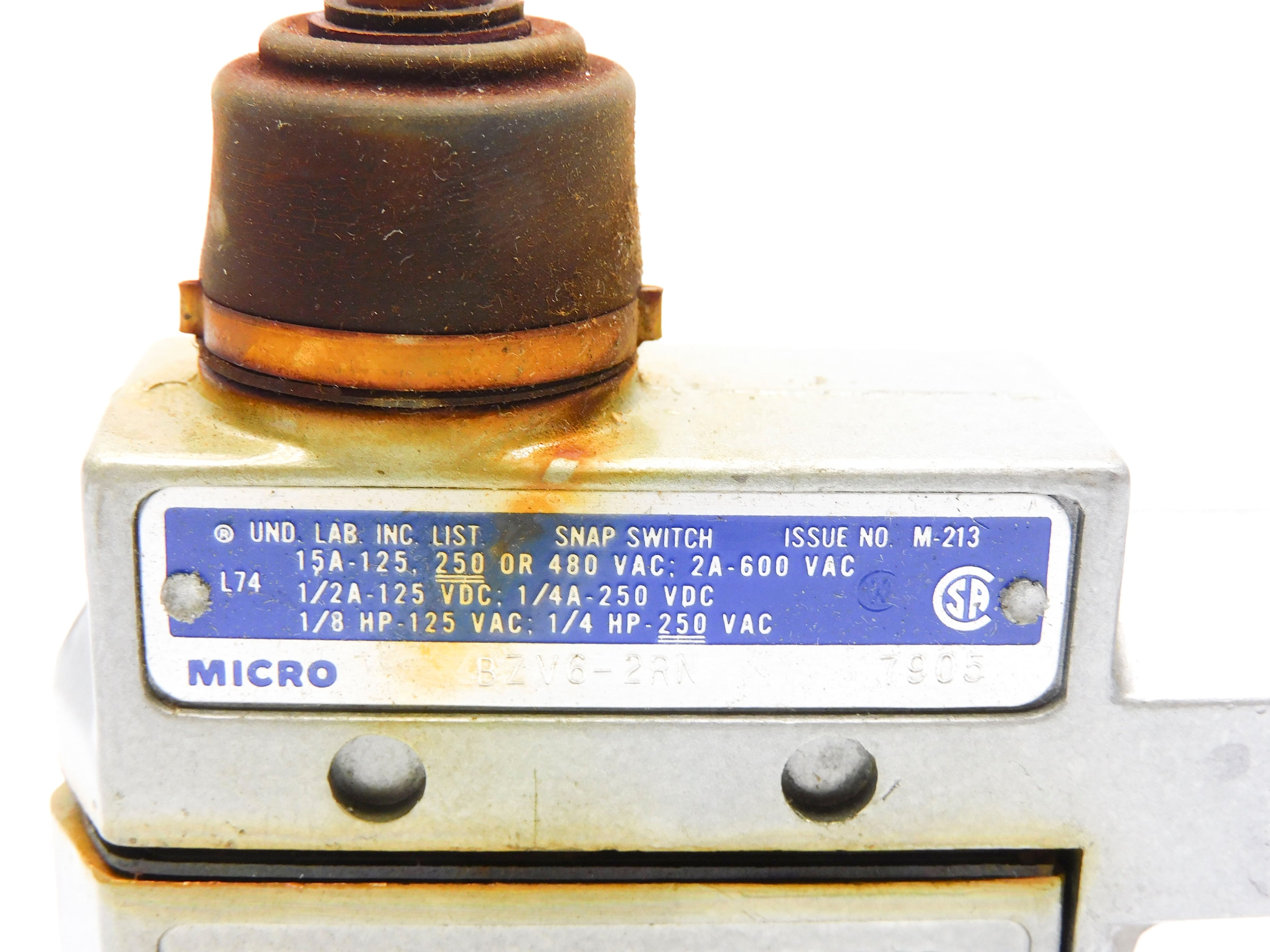 MICROSWITCH BZV6-2RN (GRAY) NSMP