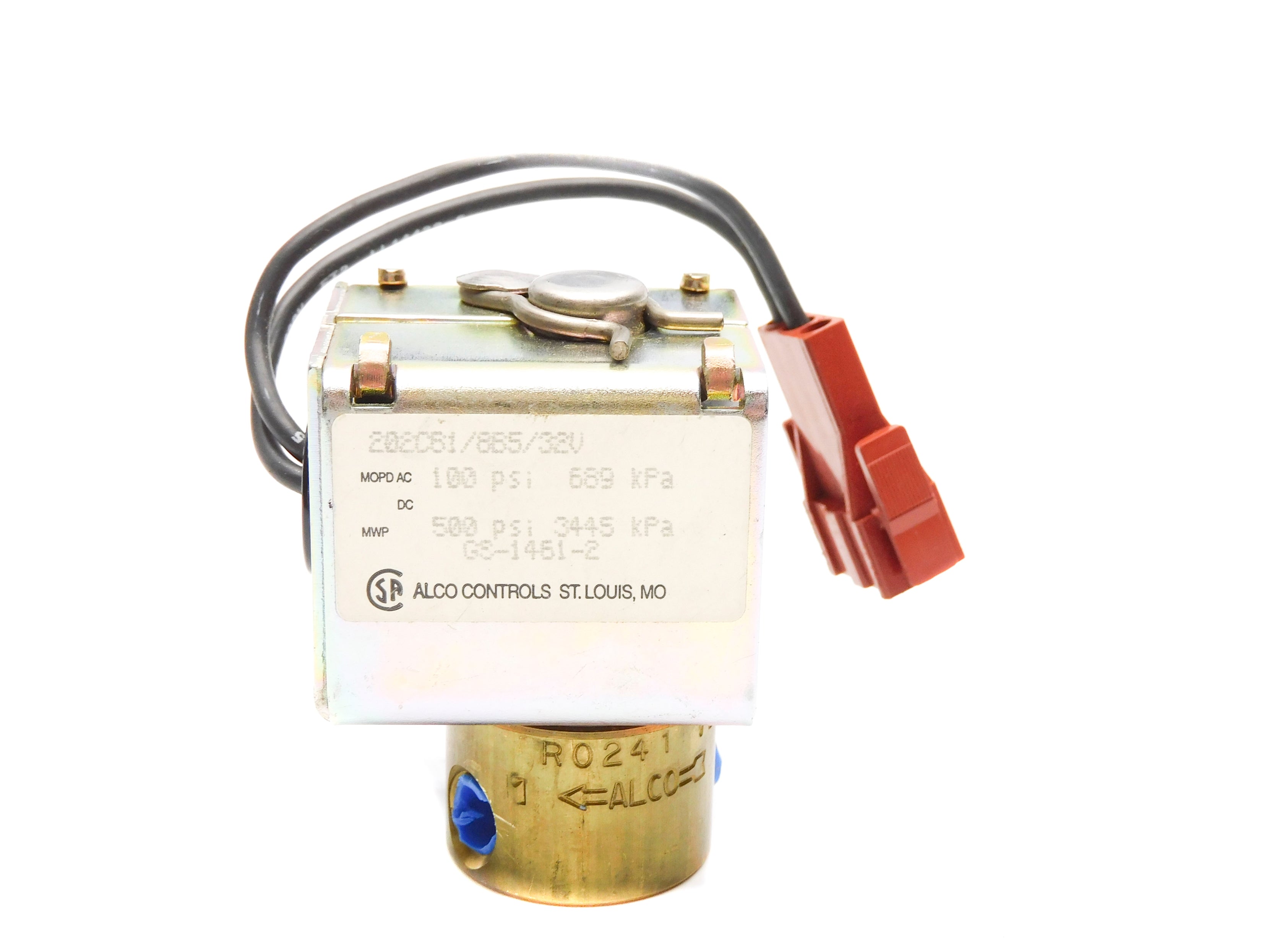ALCO CONTROLS 202CB1/8B5/32V 208-220/208-240V 100PSI NSNP