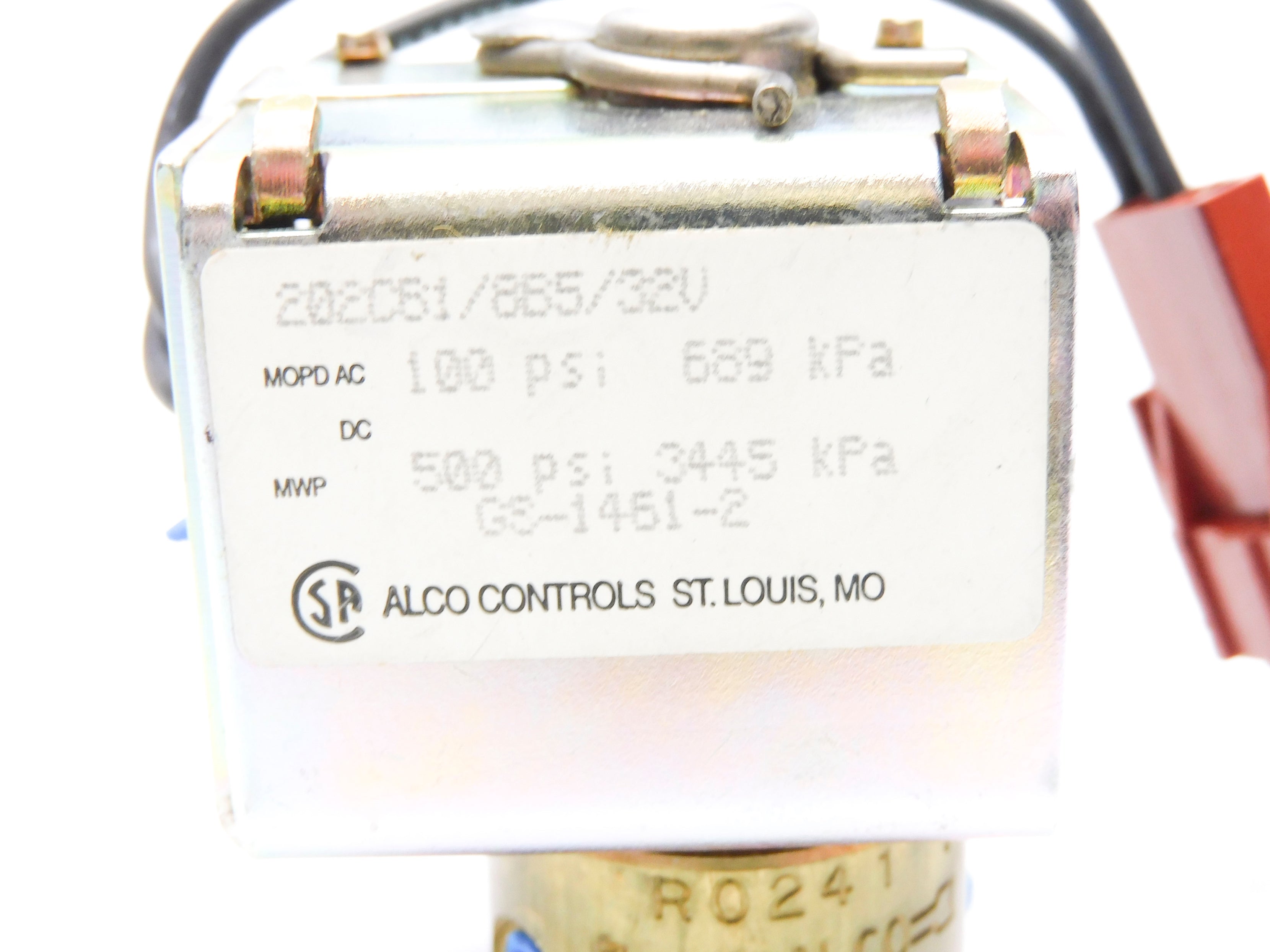 ALCO CONTROLS 202CB1/8B5/32V 208-220/208-240V 100PSI NSNP
