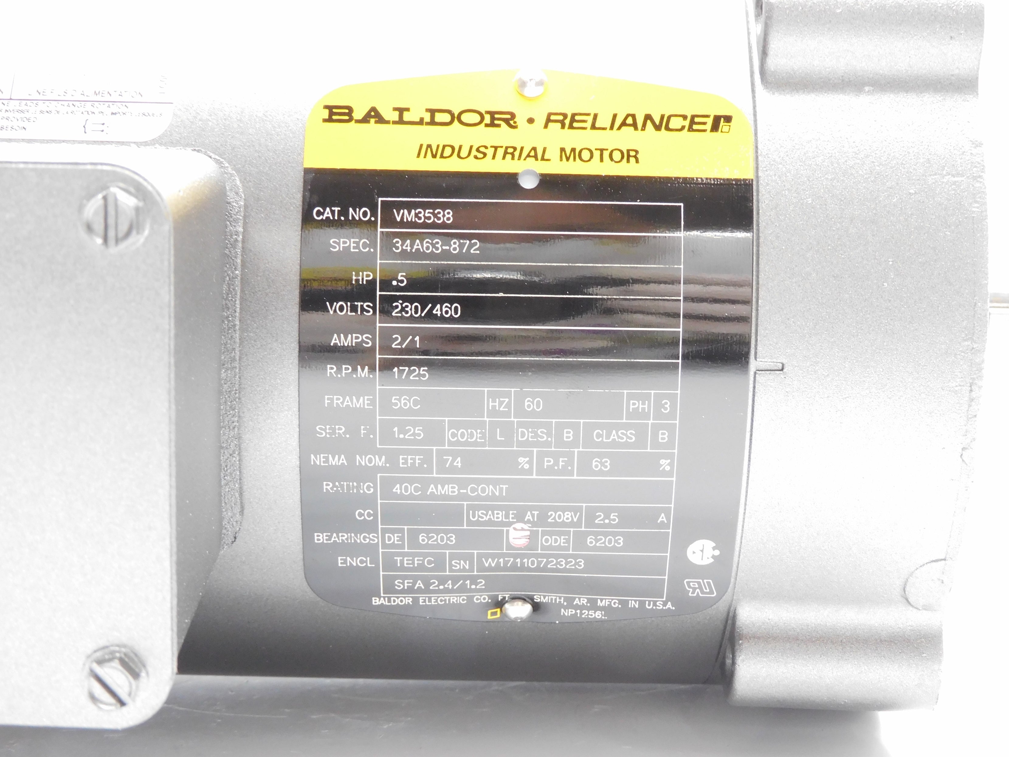 BALDOR VM3538 SER. F NSMP
