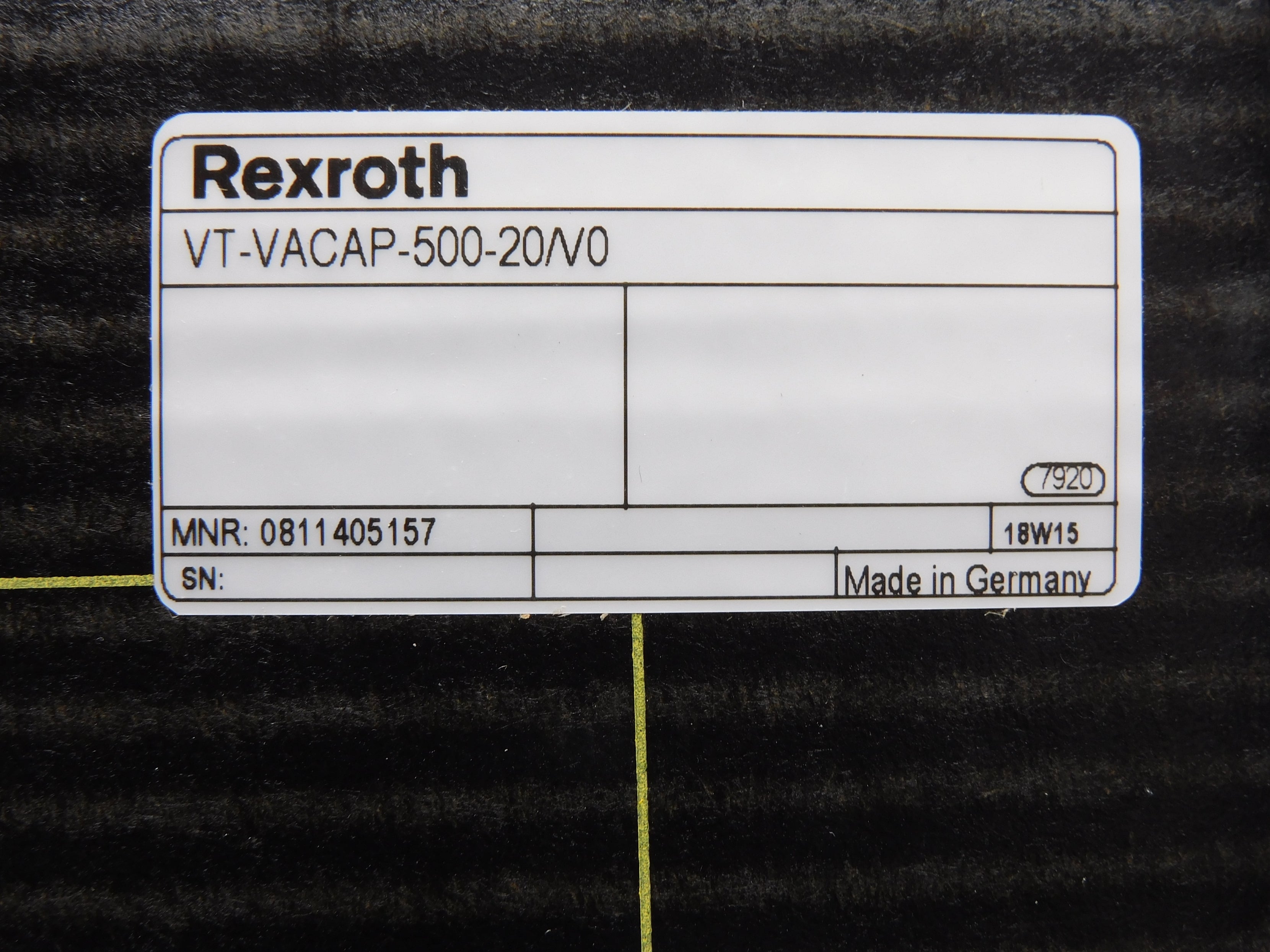 REXROTH VT-VACAP-500-20/V0 NSFS