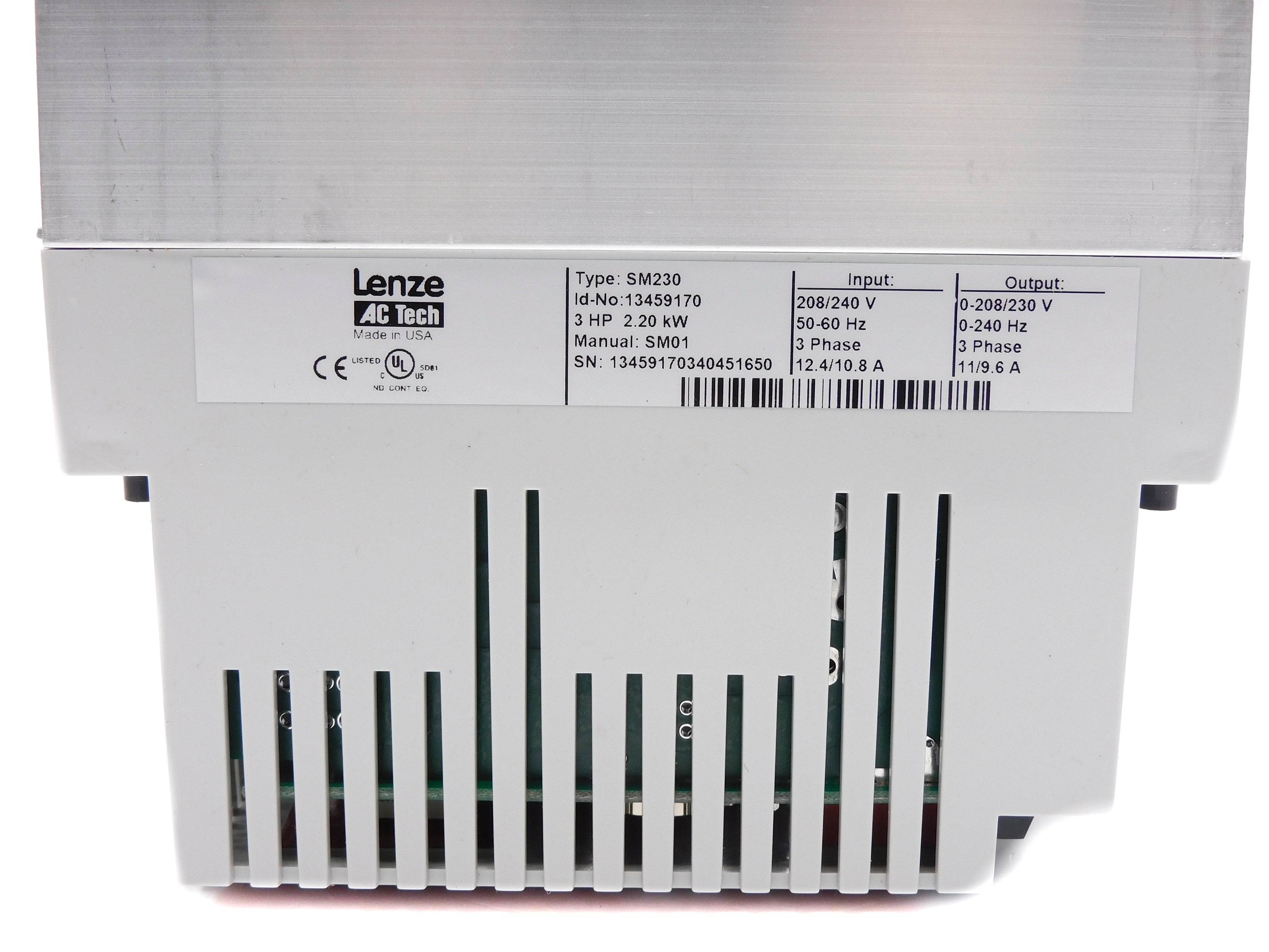 LENZE SM230 208/240V 12.4/10.8A NSMP