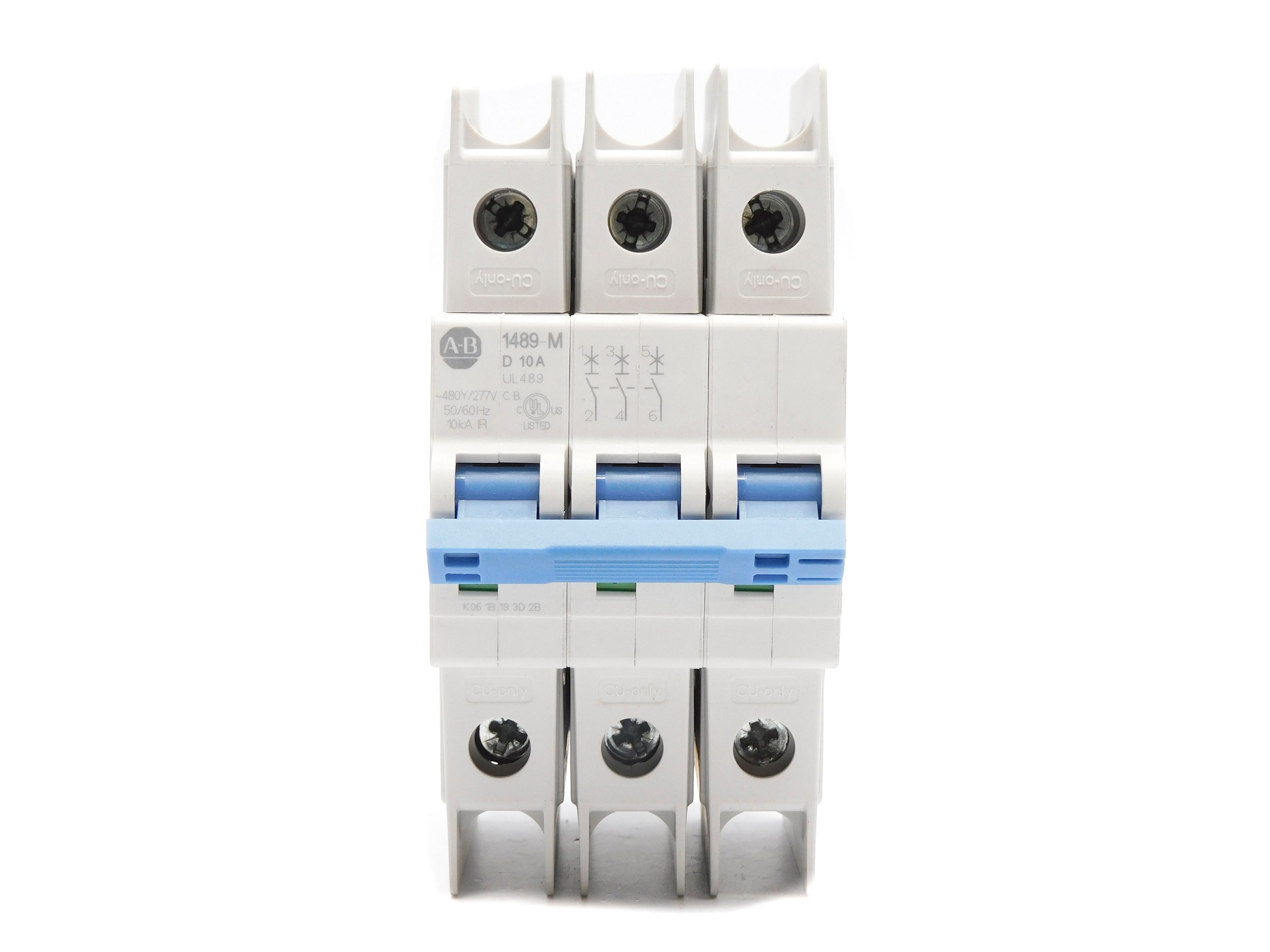 ALLEN BRADLEY 1489-M3D100 SER. D 10A 480/277V  NSNP