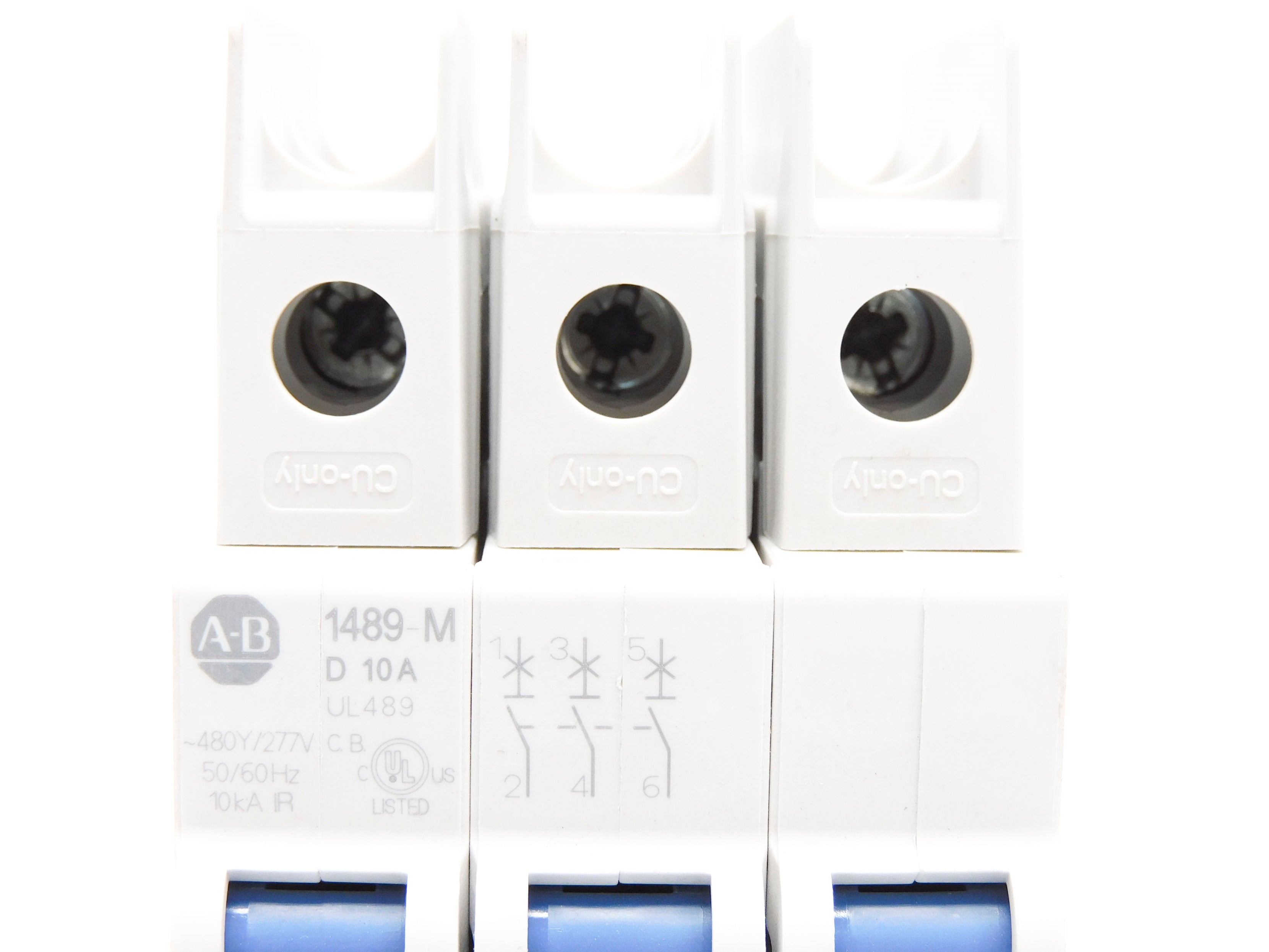 ALLEN BRADLEY 1489-M3D100 SER. D 10A 480/277V  NSNP