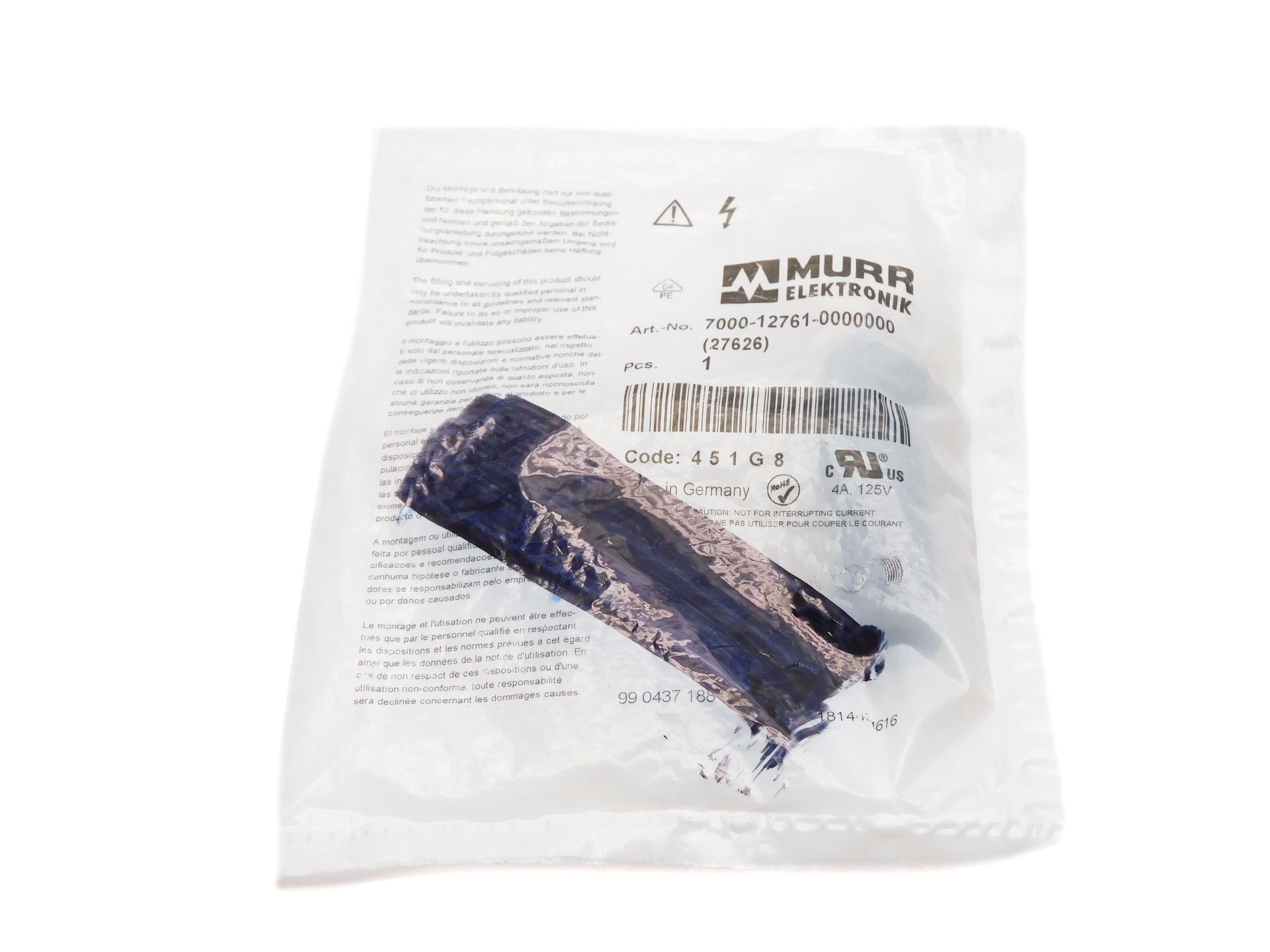 MURR ELEKTRONIK 7000-12761-0000000 125V 4A NSMP