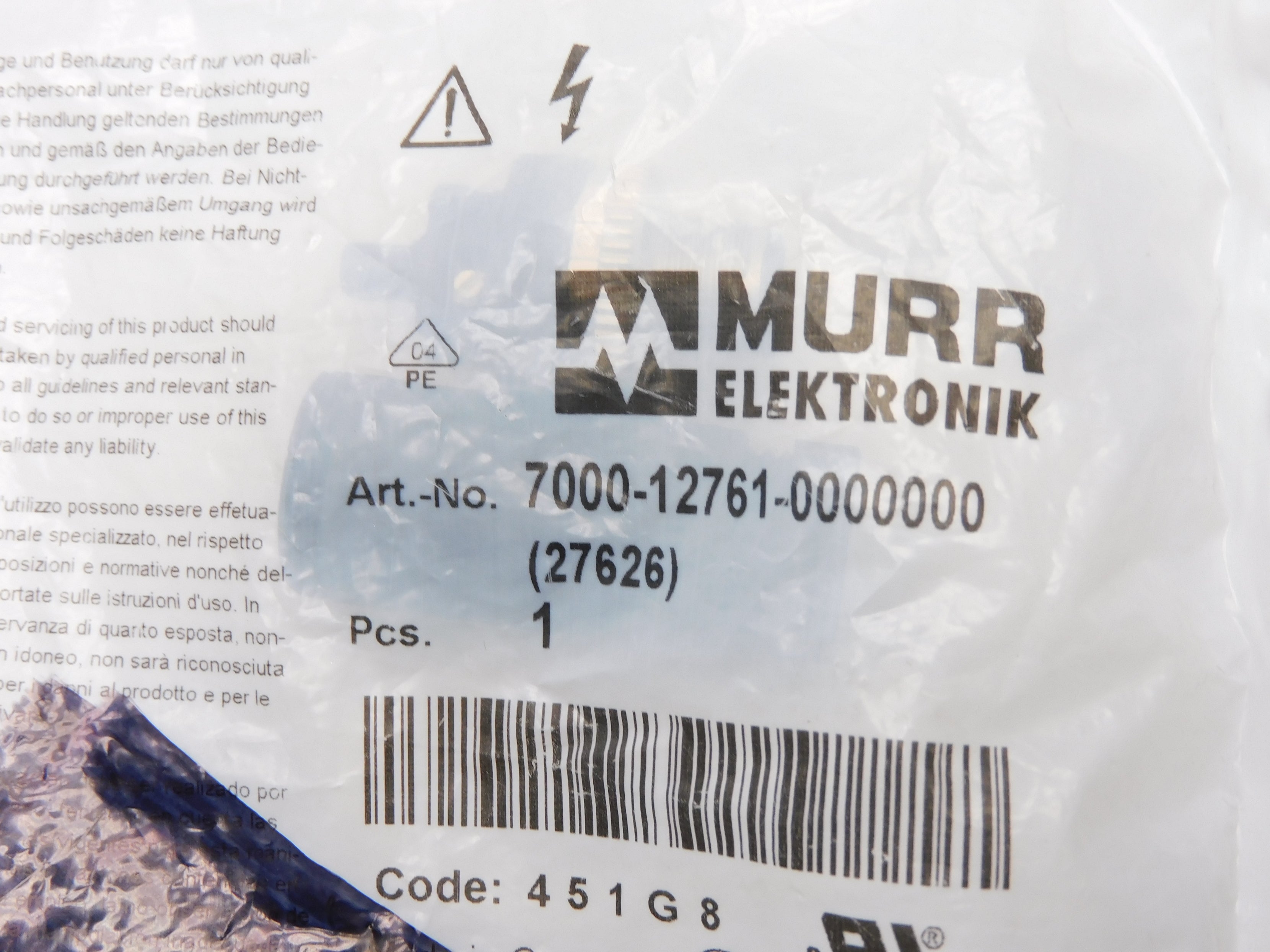 MURR ELEKTRONIK 7000-12761-0000000 125V 4A NSMP