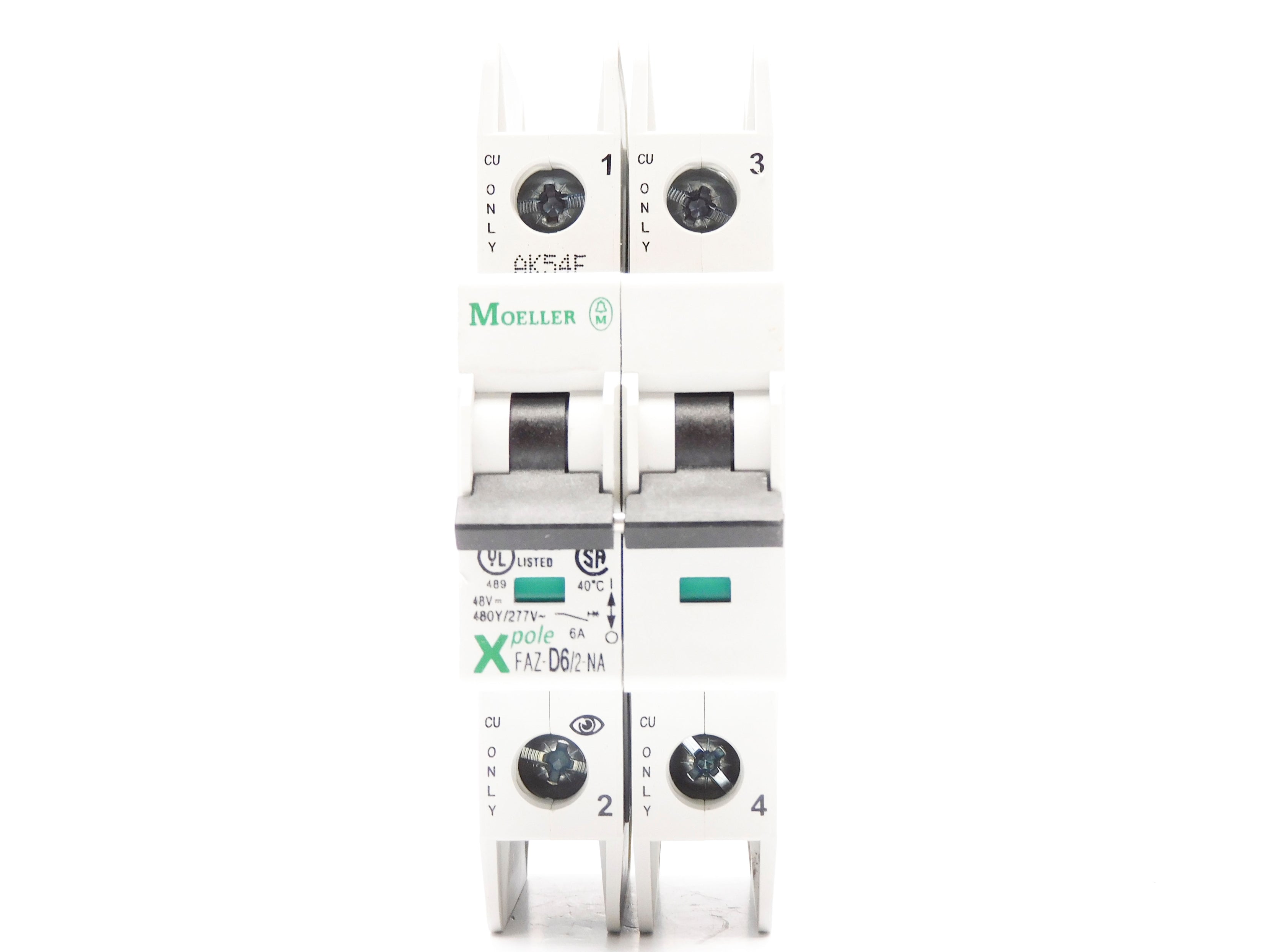 KLOCKNER MOELLER FAZ-D6/2-NA 6A 480/277VAC NSMP