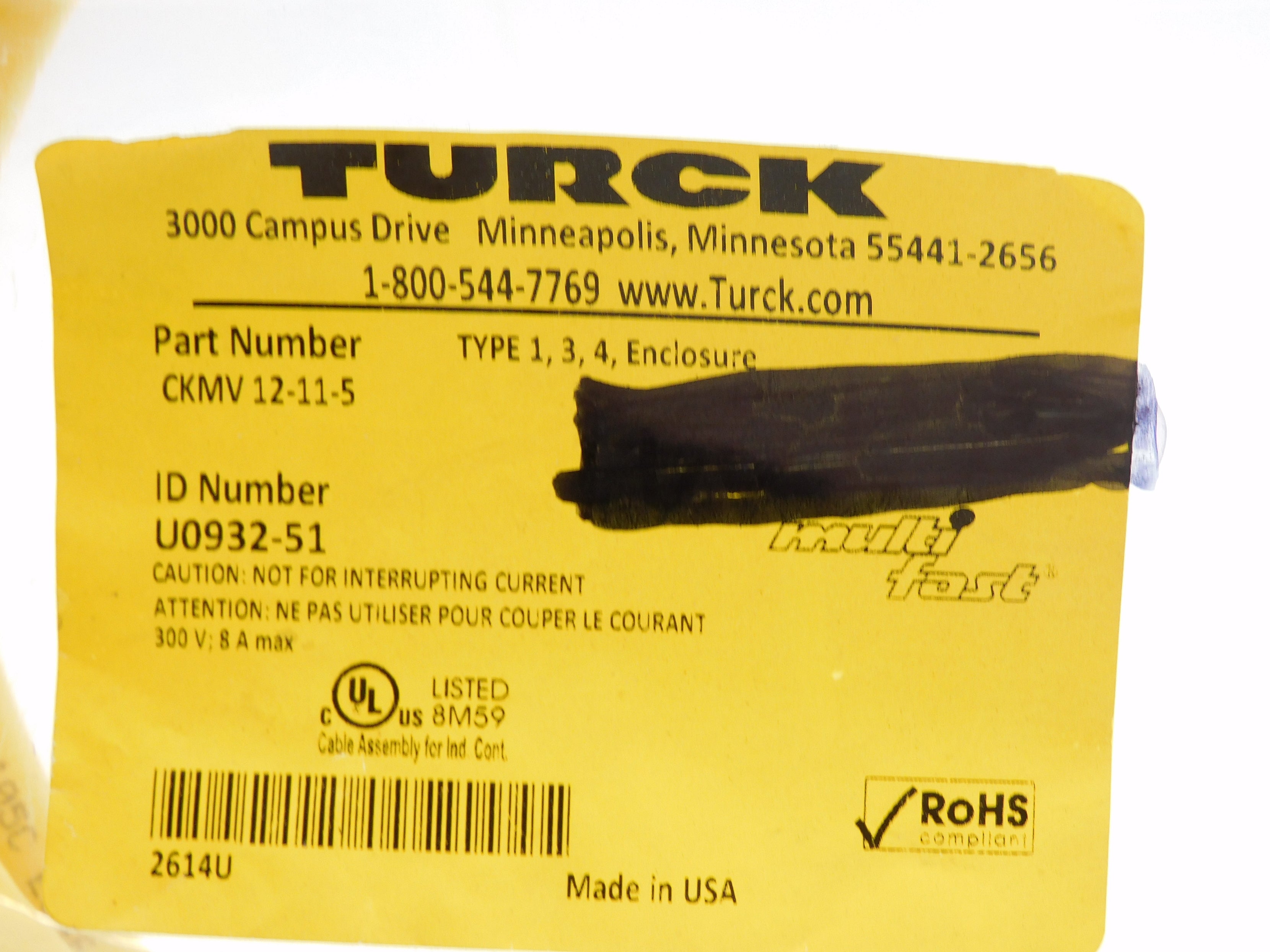 TURCK CKMV12-11-5 NSMP