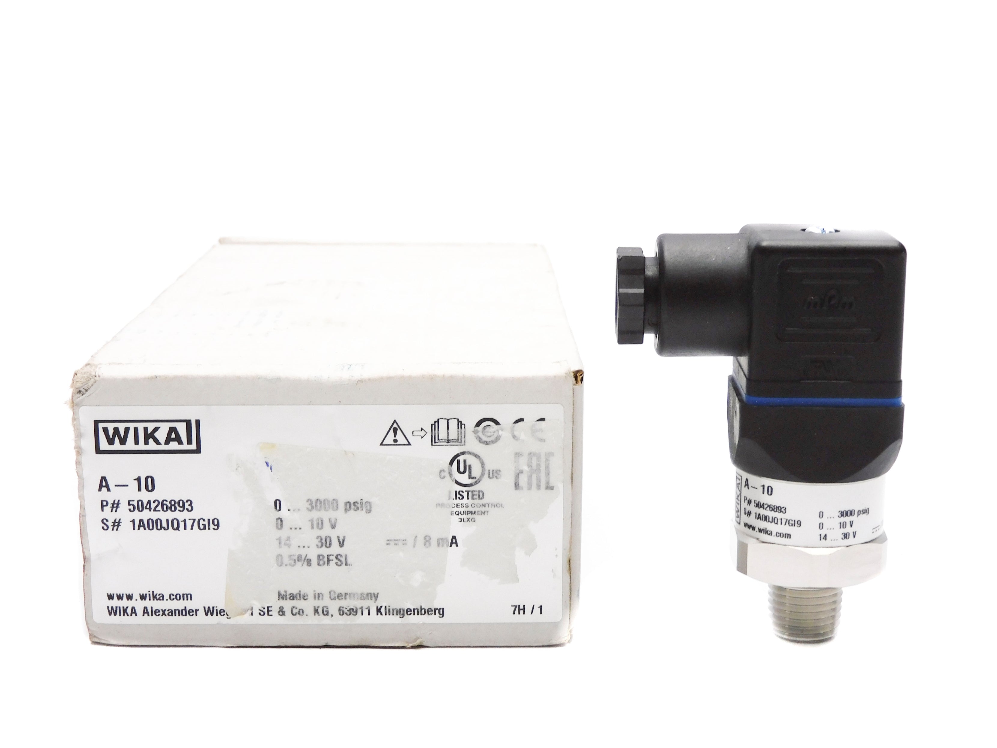 WIKA A-10 50426893 3000PSI 14-30V NSMP
