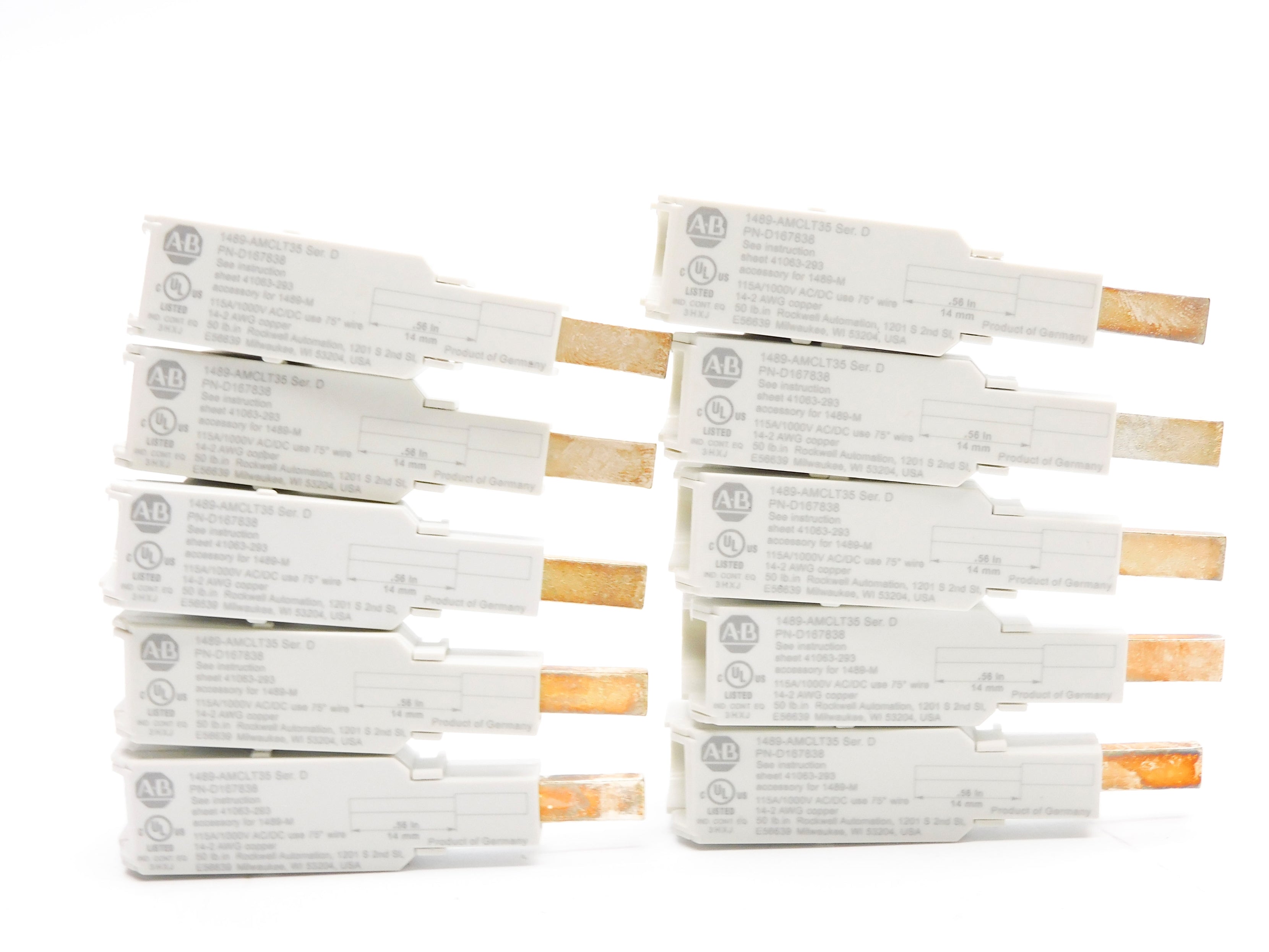 ALLEN BRADLEY 1489-AMCLT35 SER. D (PKG OF 10) (WH) NSMP