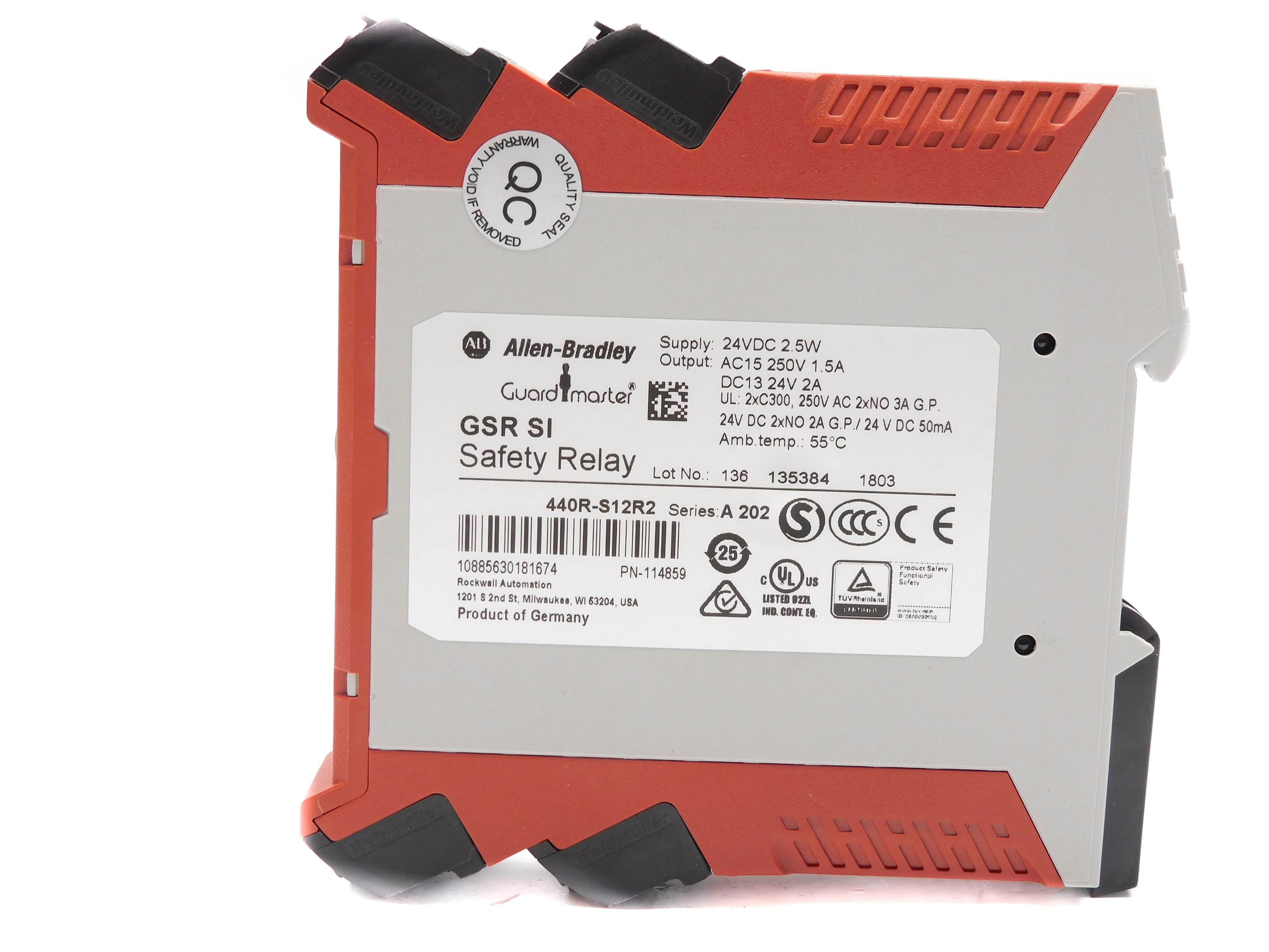 ALLEN BRADLEY 440R-S12R2 SER. A202 24VDC NSNP