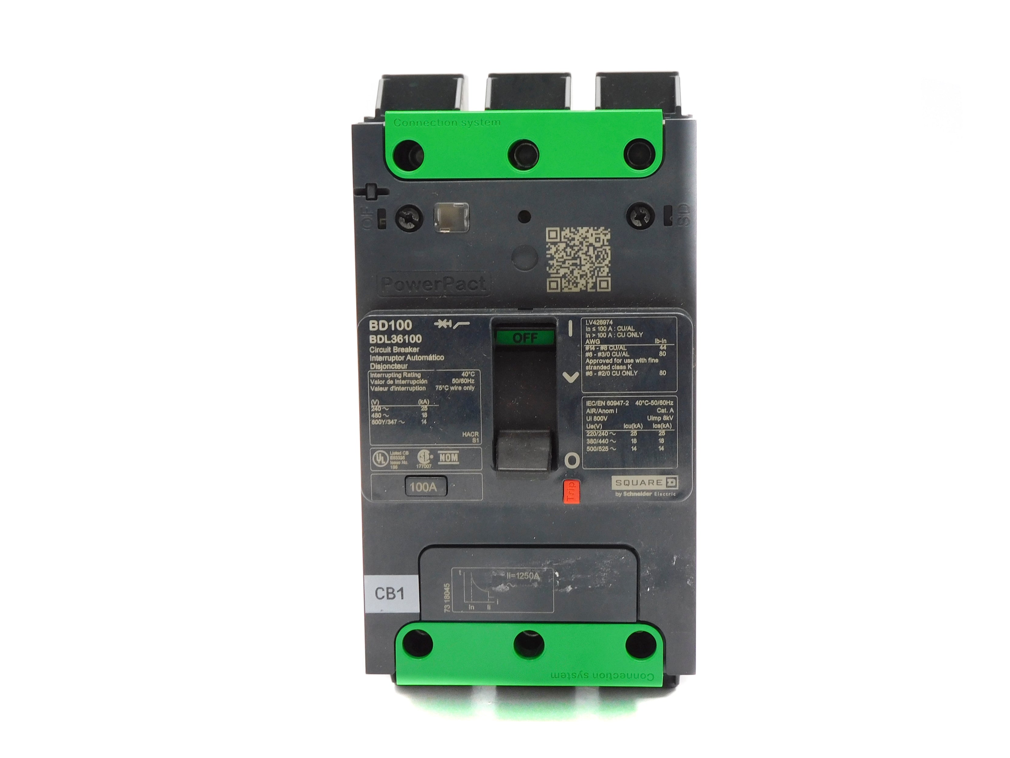 SQUARE BDL36100 100A NSNP
