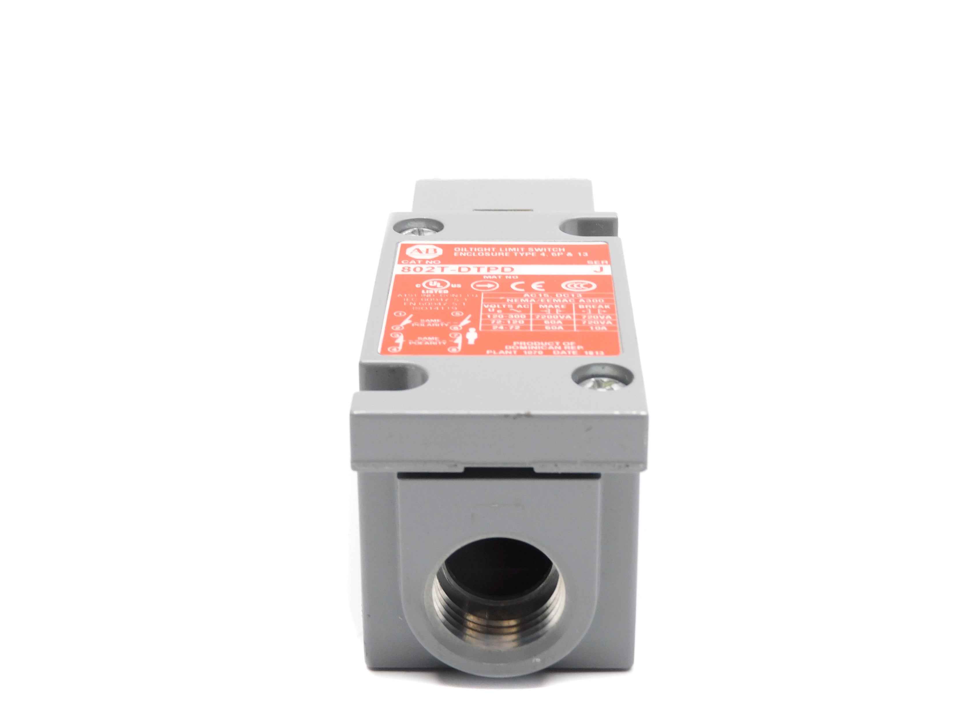ALLEN BRADLEY 802T-DTPD SER. J NSNP