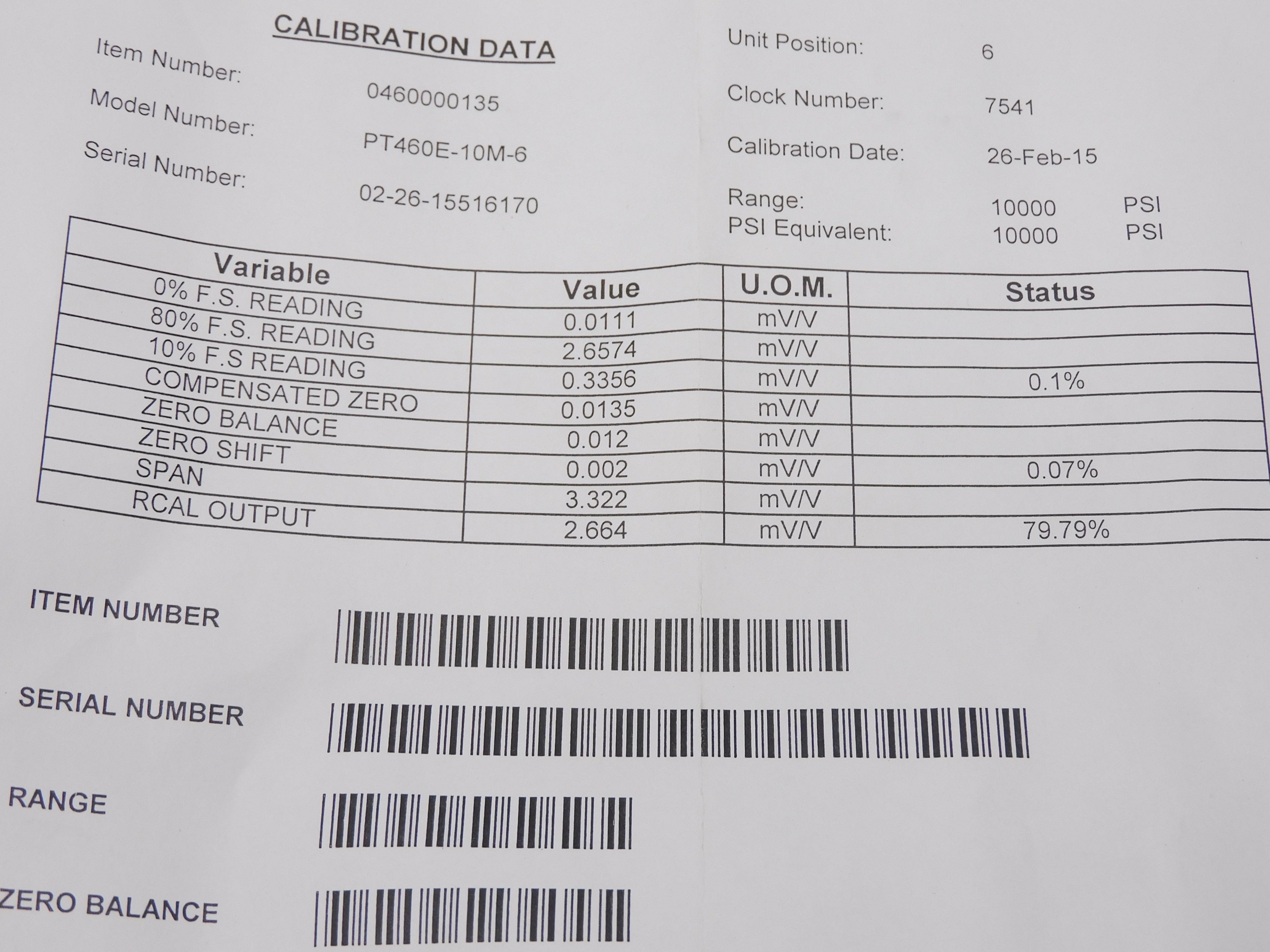 DYNISCO PT460E-10M-6 (0.0111) NSMP
