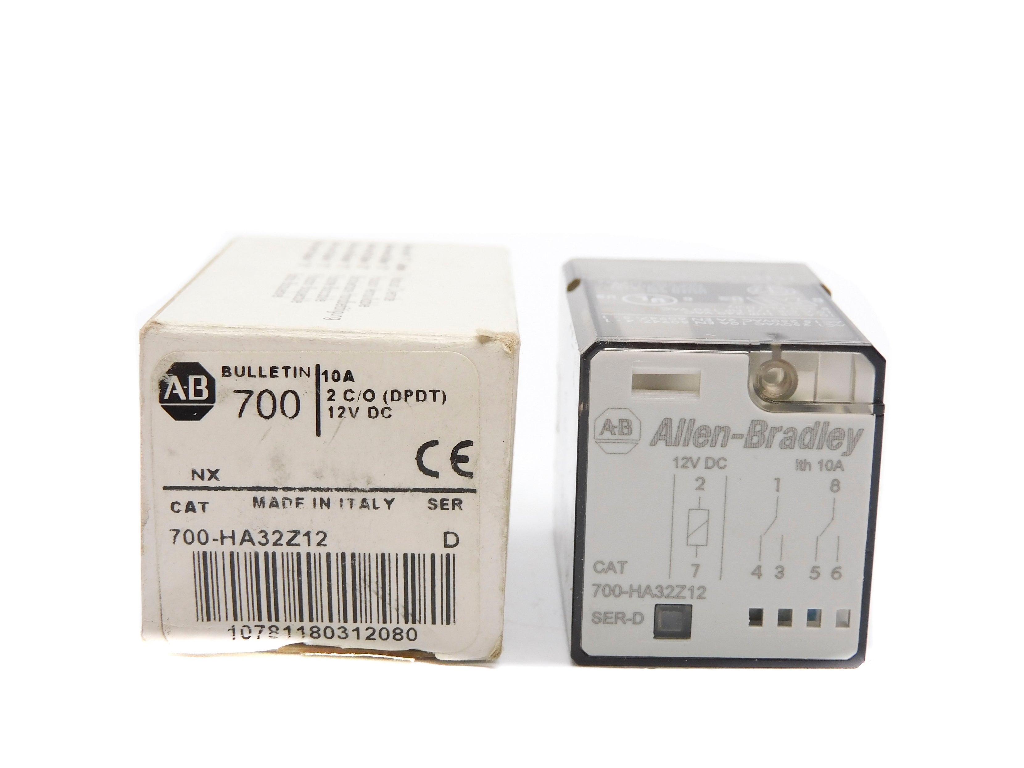 ALLEN BRADLEY 700-HA32Z12 SER. D 12VDC (WH) NSMP