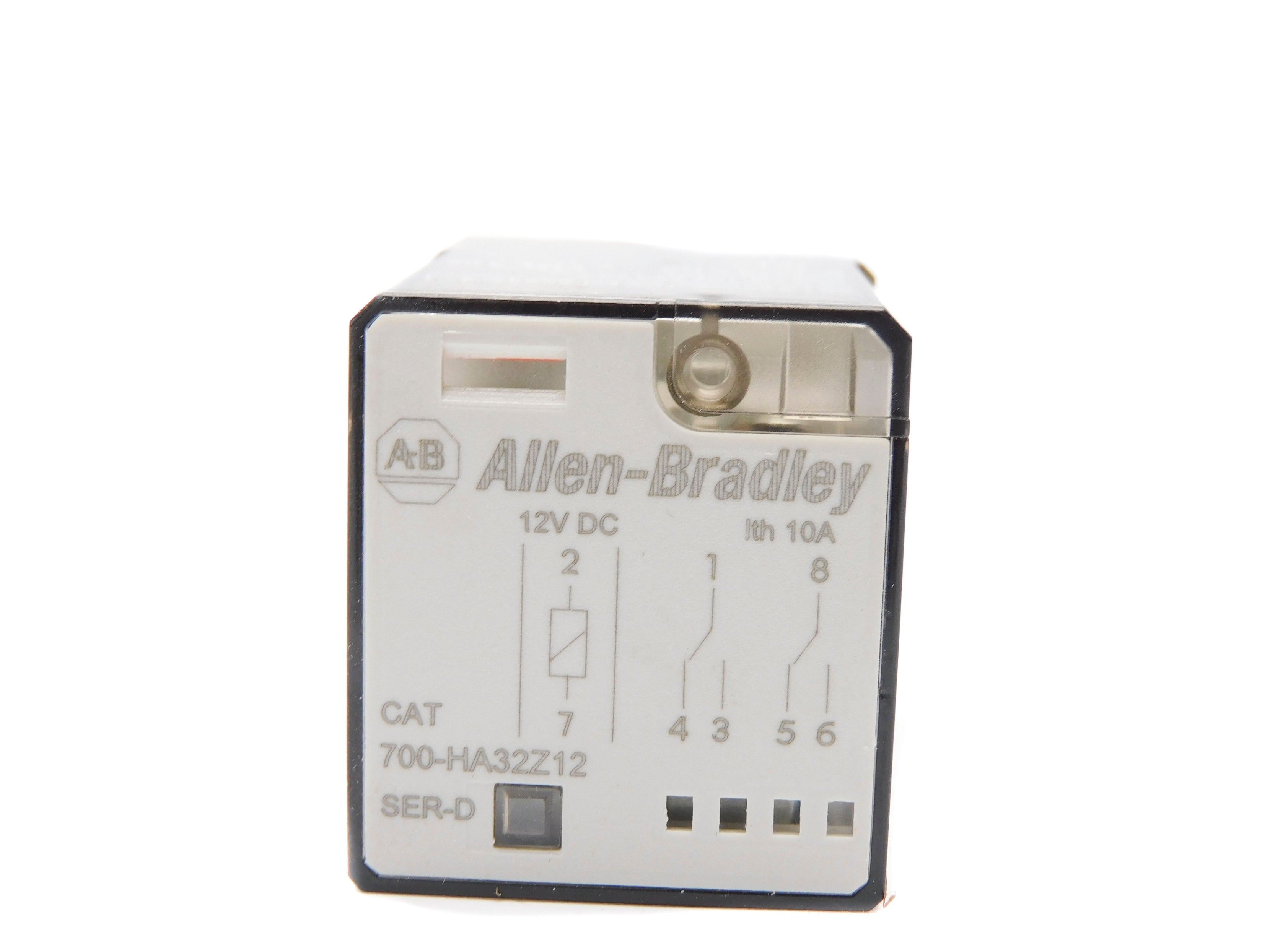 ALLEN BRADLEY 700-HA32Z12 SER. D 12VDC (WH) NSMP