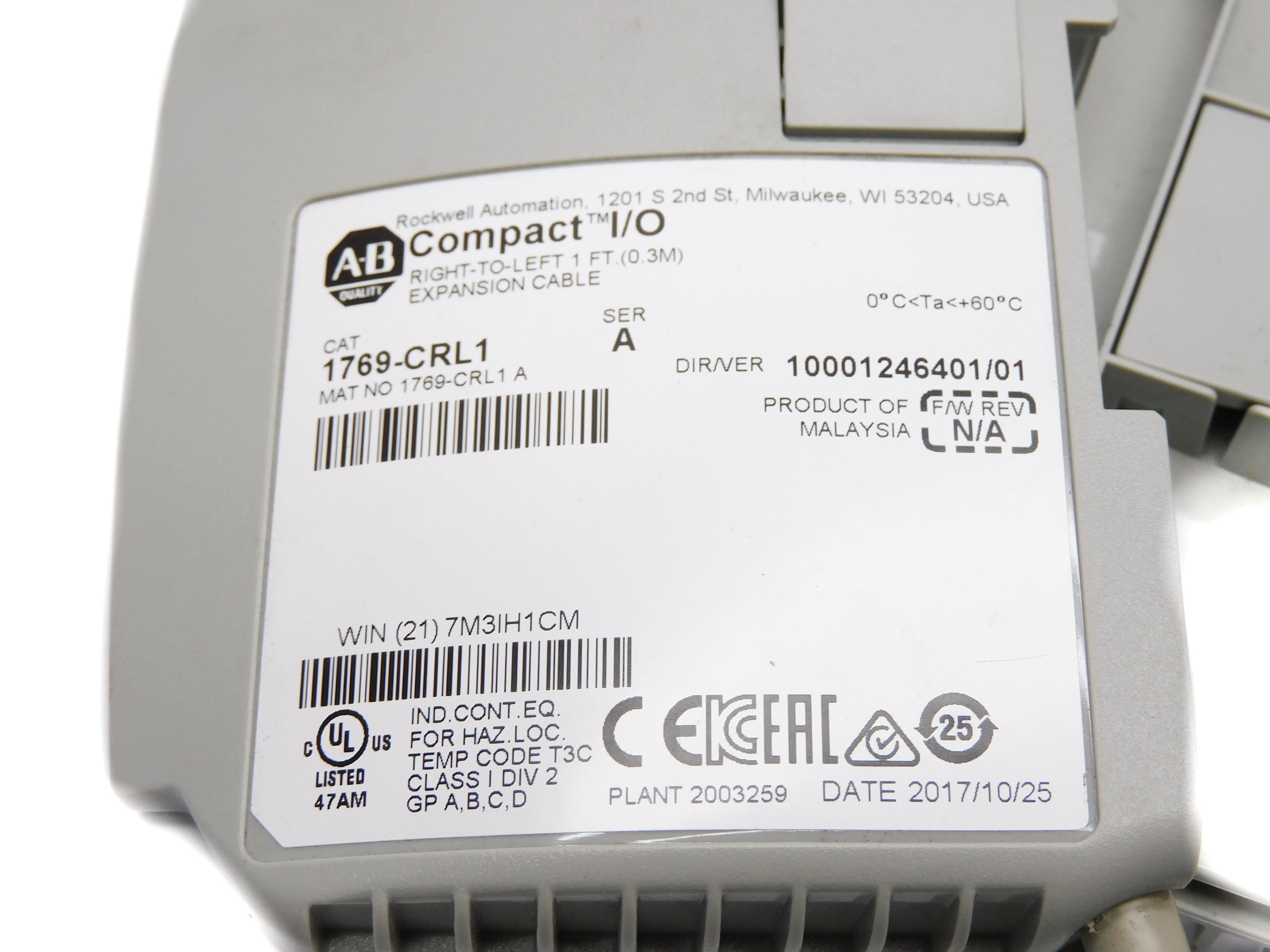ALLEN BRADLEY 1769-CRL1 SER. A NSNP